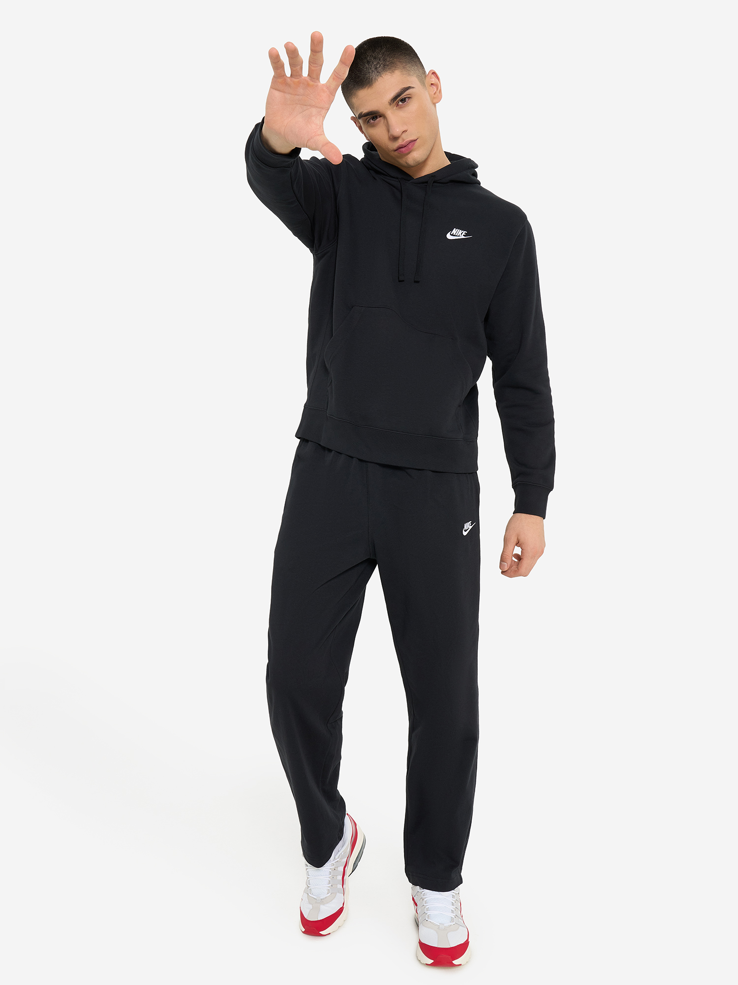 фото Худи мужское nike nsw club, черный