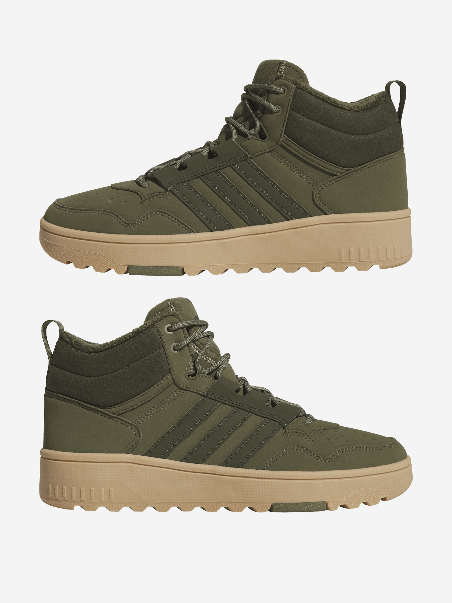 фото Кеды мужские adidas hoops 4.0 mid, коричневый