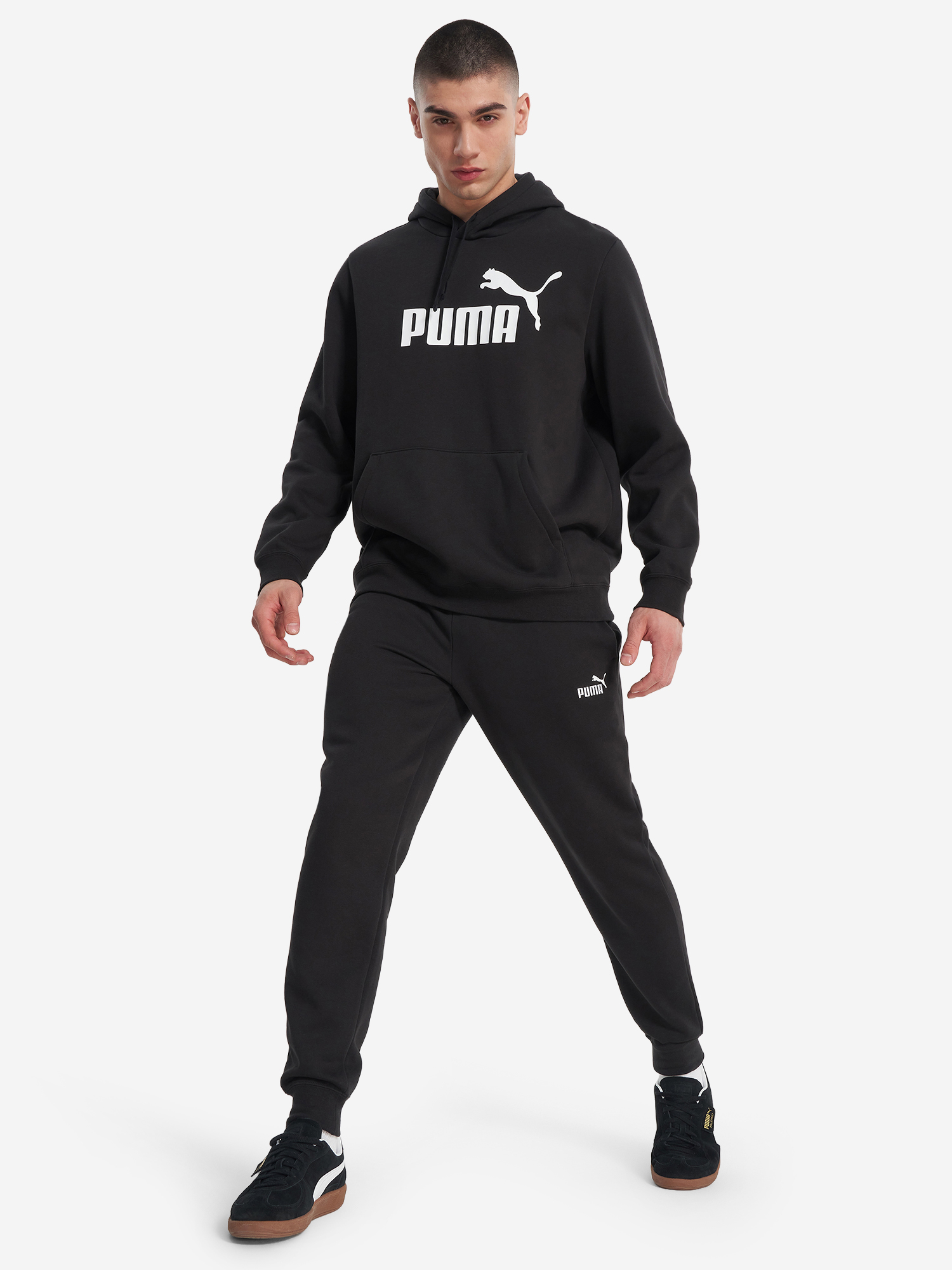 фото Худи мужское puma ess no. 1 logo, черный