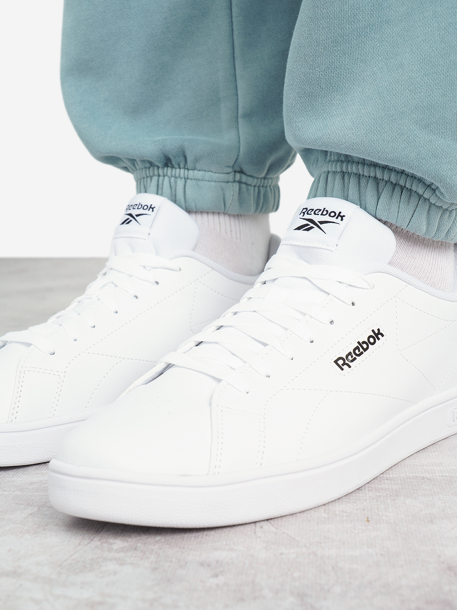 фото Кеды мужские reebok court clean, белый