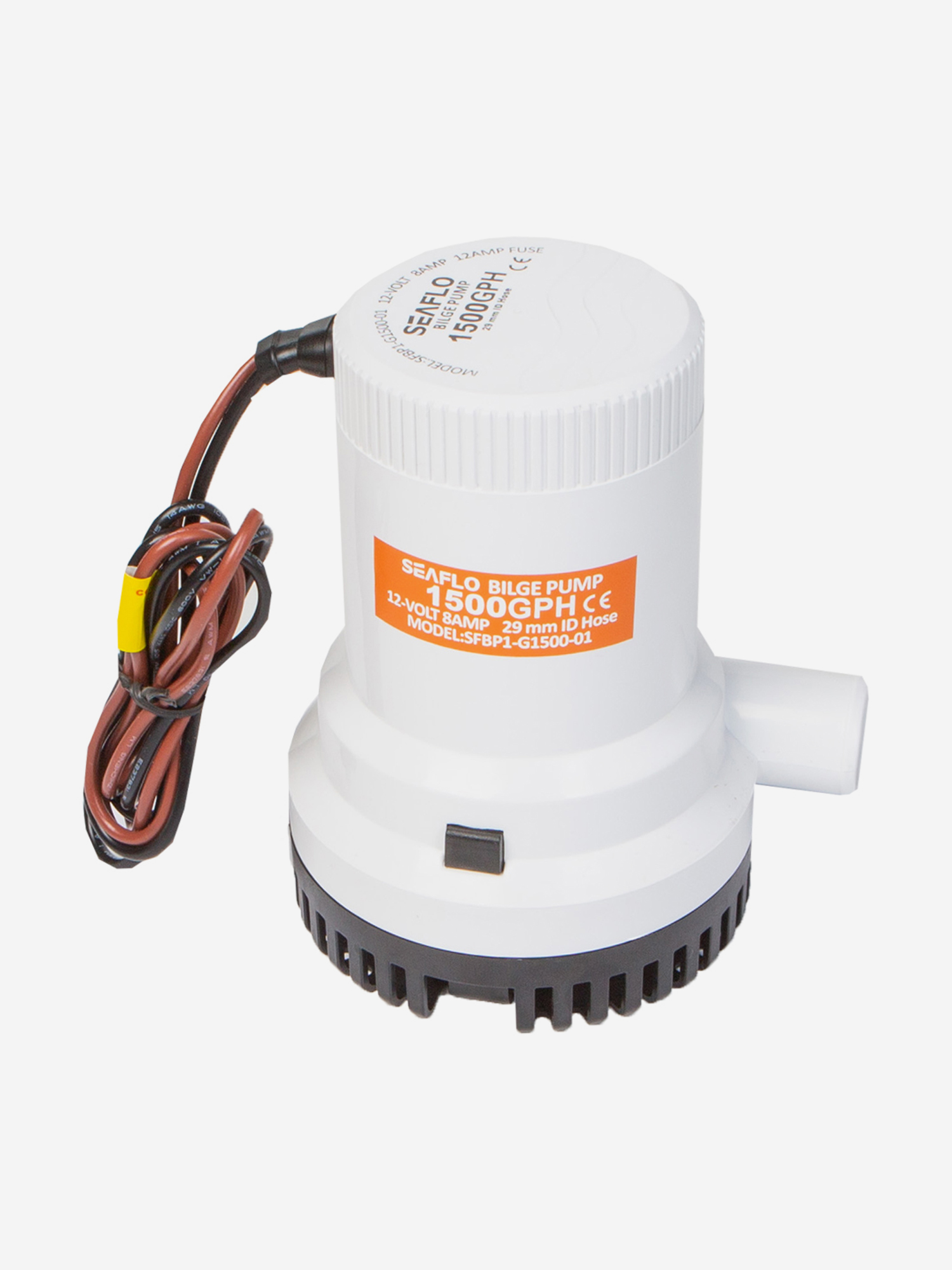 Помпа водооткачивающая SeaFlo 12V, 1500 галлон/час, трюмная, патрубок 29 мм, Белый
Помпа водооткачивающая SeaFlo 12V, 1500 галлон/час, трюмная, патрубок 29 мм, Белый