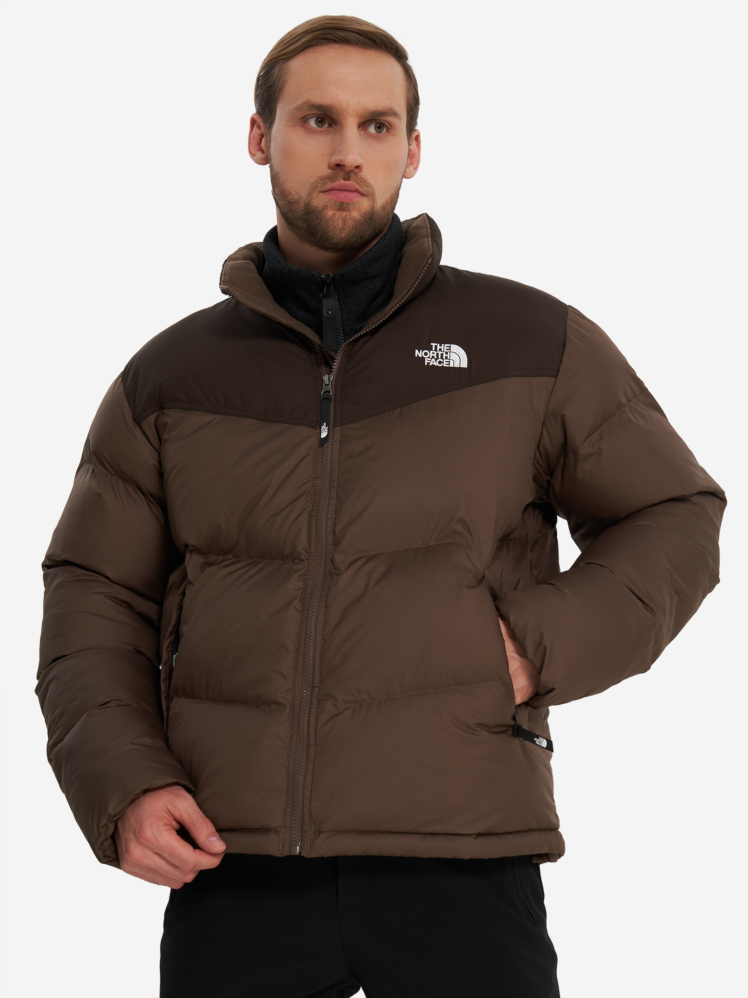 фото Куртка утепленная мужская the north face saikuru, коричневый