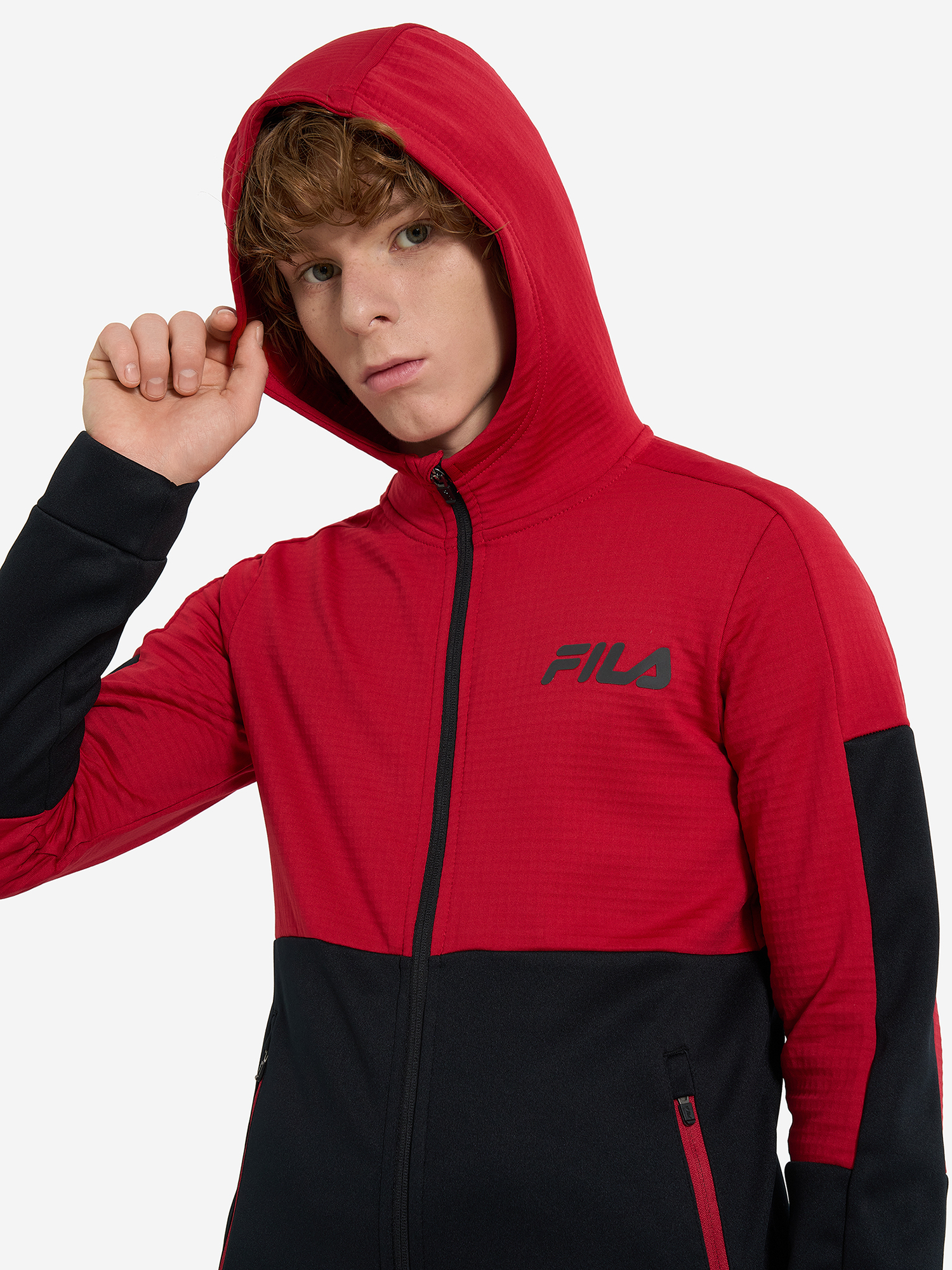 фото Толстовка для мальчиков fila, красный