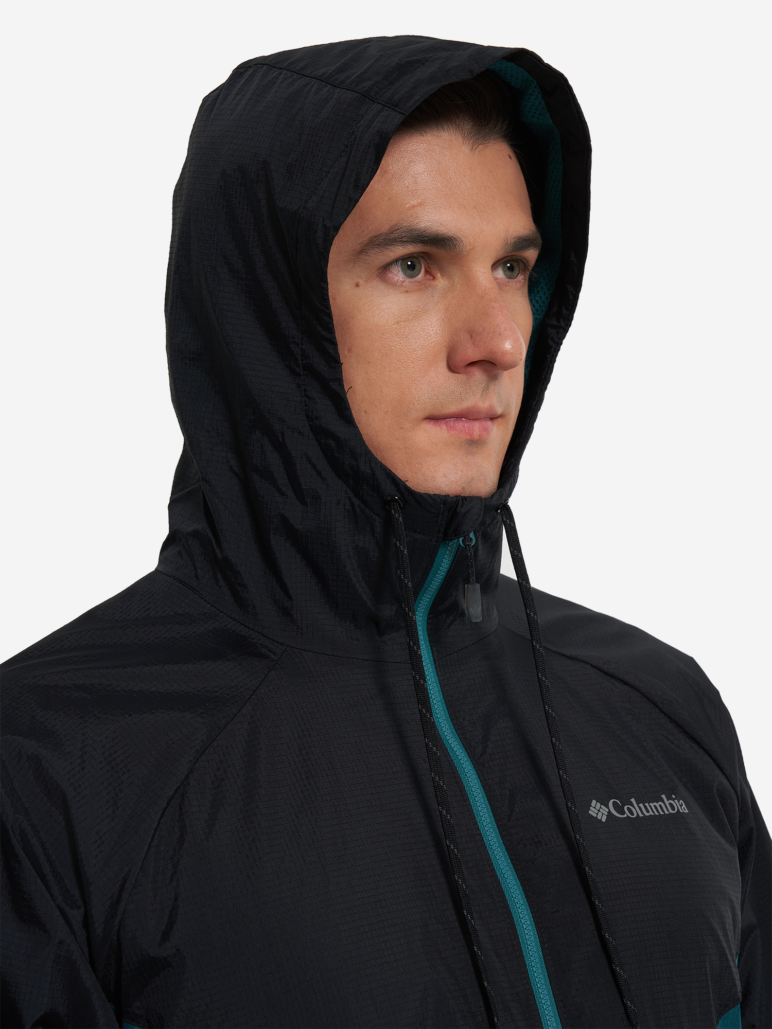 фото Ветровка мужская columbia spire heights iv jacket, голубой