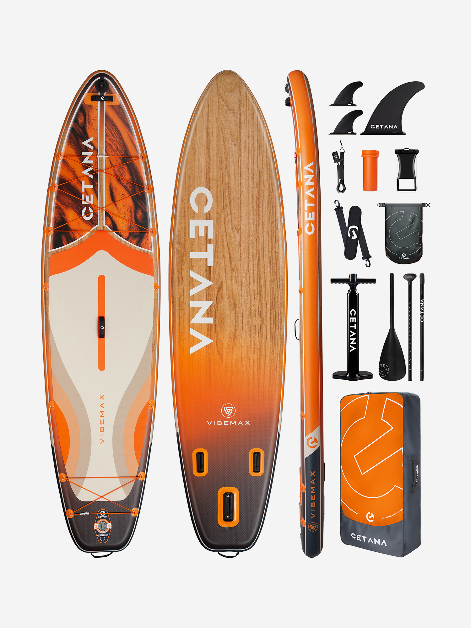 Надувная SUP-доска CETANA VIBEMAX ORANGE STD, 11'6" 351*86*15 см сапборд, Желтый
Надувная SUP-доска CETANA VIBEMAX ORANGE STD, 11'6" 351*86*15 см сапборд, Желтый