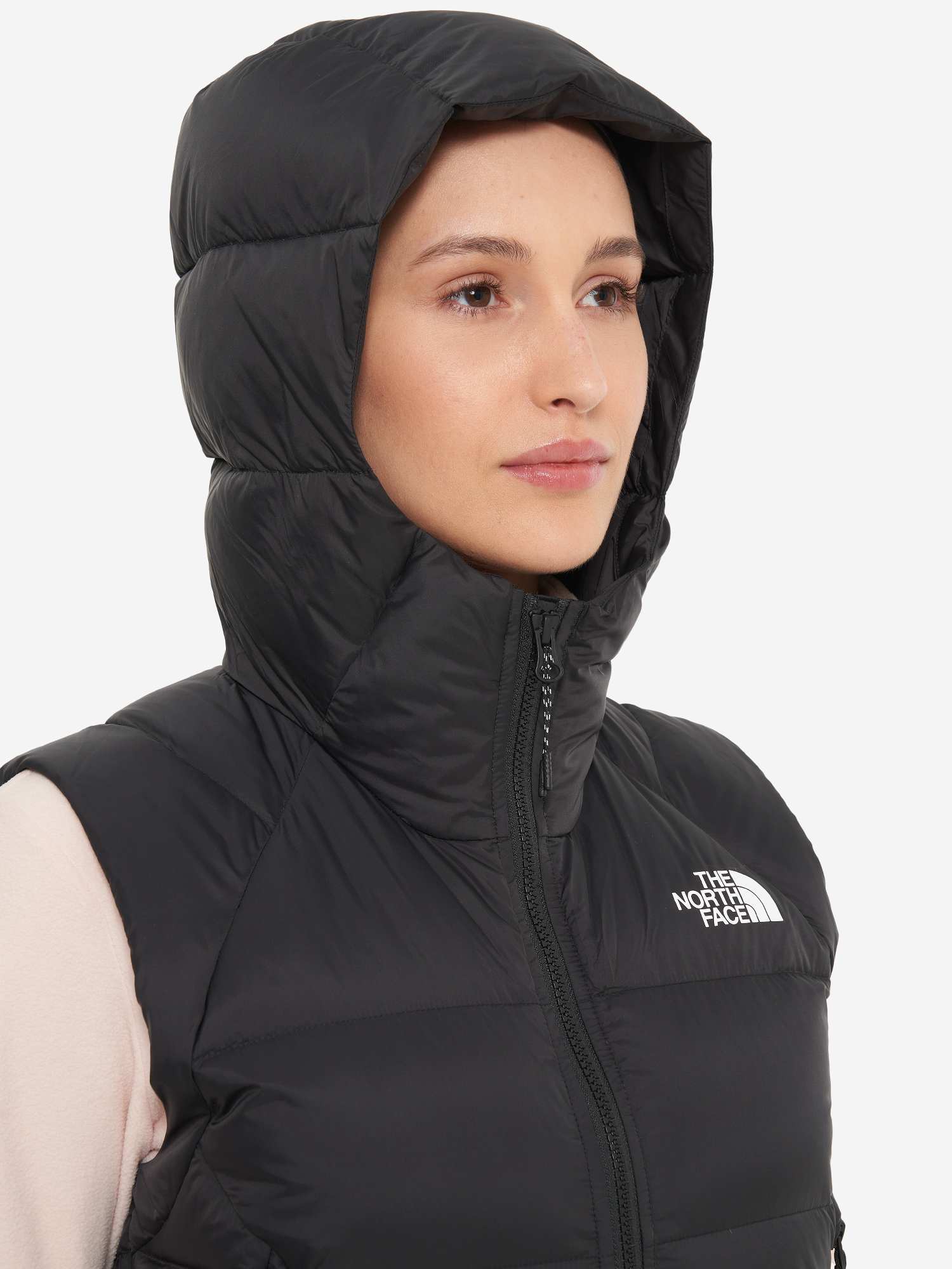 фото Жилет пуховый женский the north face hyalite vest, черный