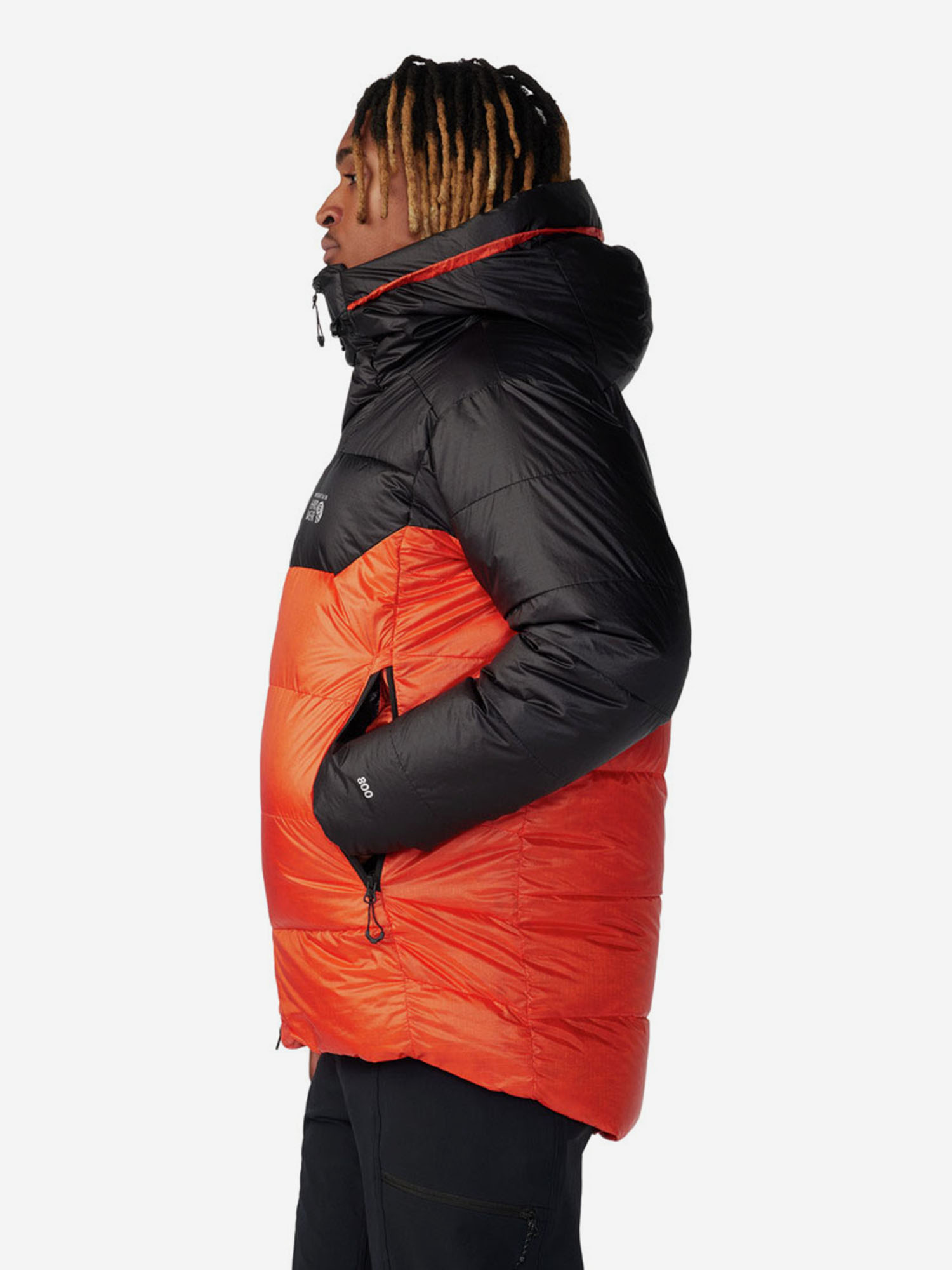 фото Пуховик мужской mountain hardwear phantom belay, оранжевый