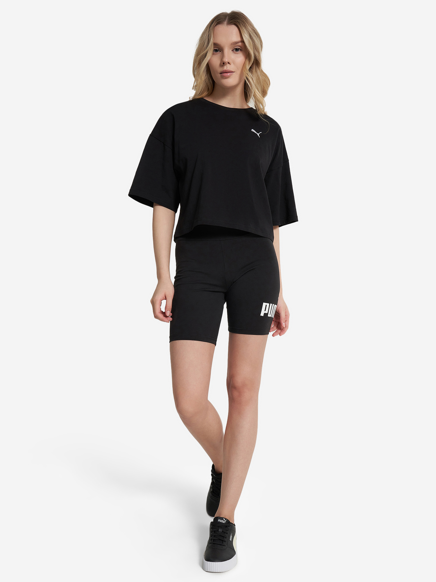 фото Футболка женская puma wardrobe ess, черный
