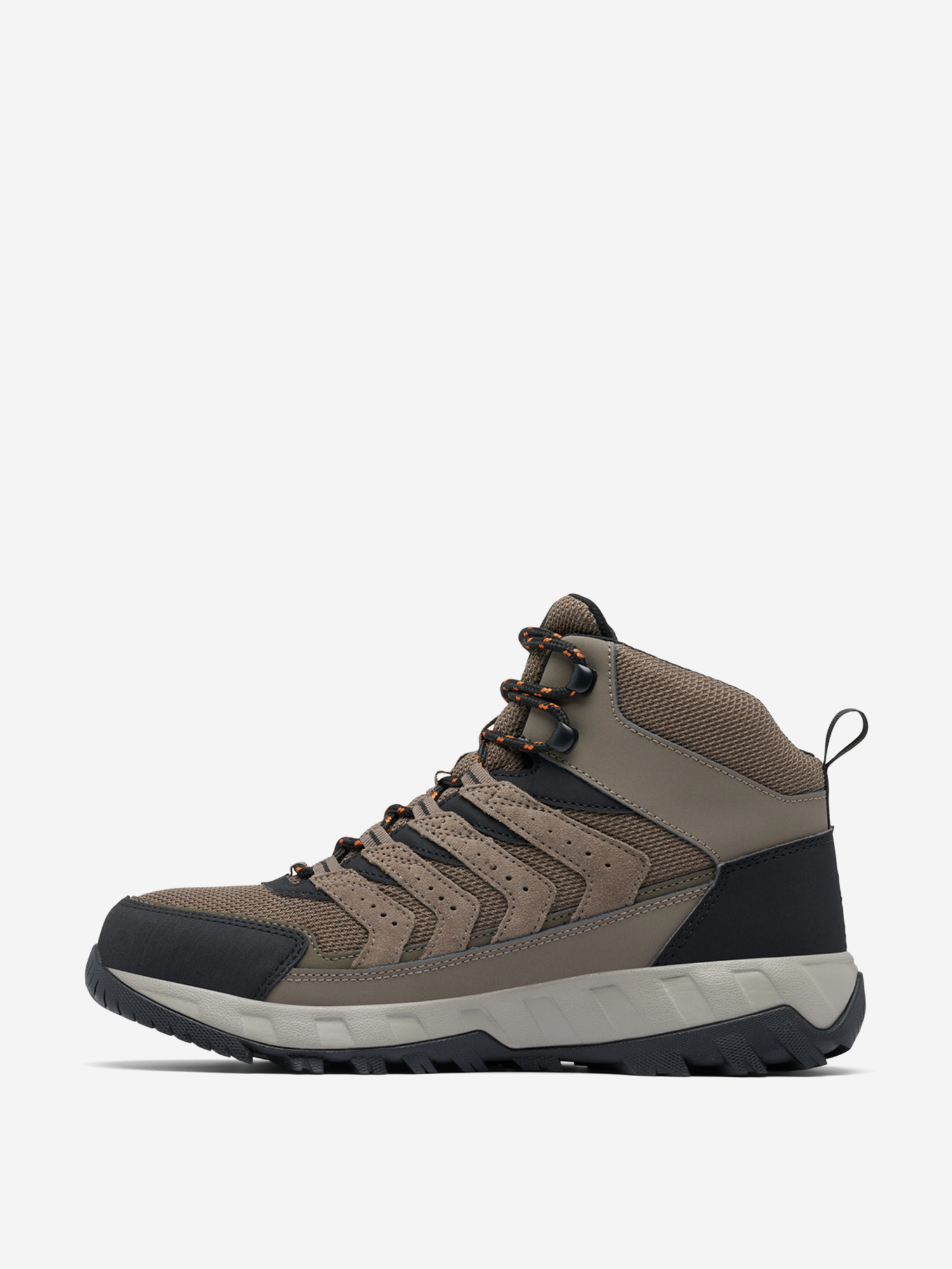 фото Ботинки мужские columbia strata trail mid wp, коричневый