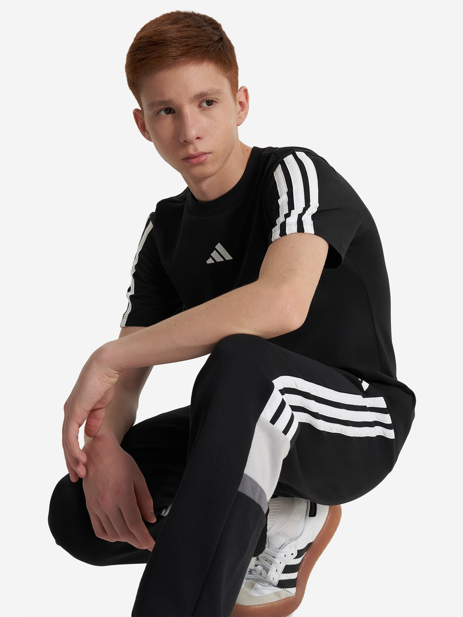 фото Футболка для мальчиков adidas, черный