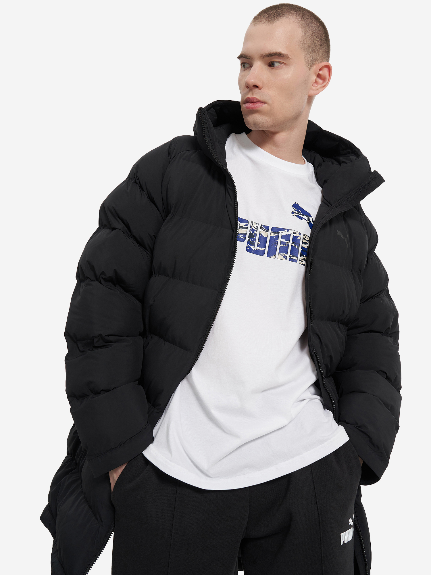 фото Пальто утепленное мужское puma, черный