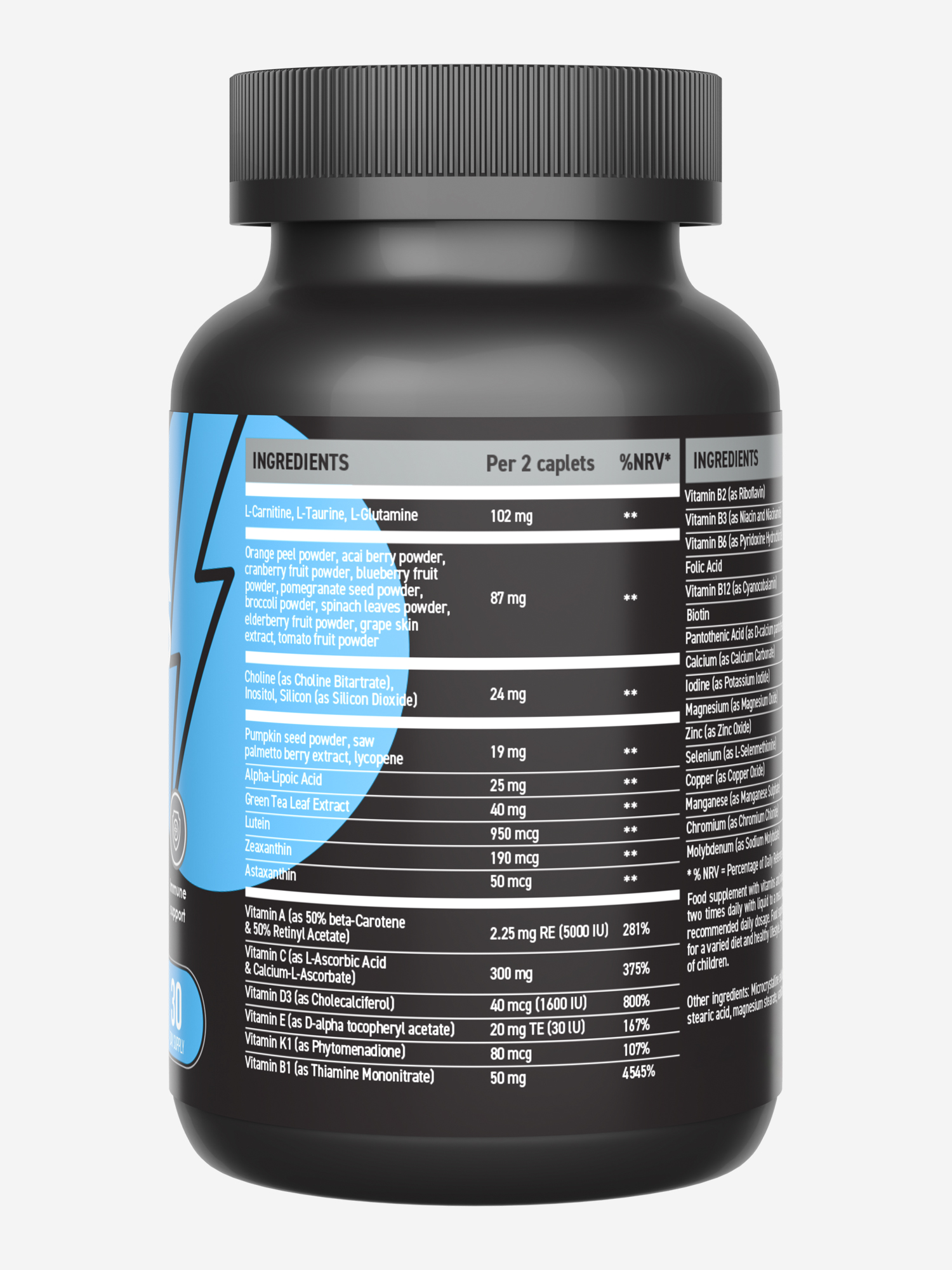 фото Мужской спортивный витаминно-минеральный комплекс ultrasupps, 60 шт, черный