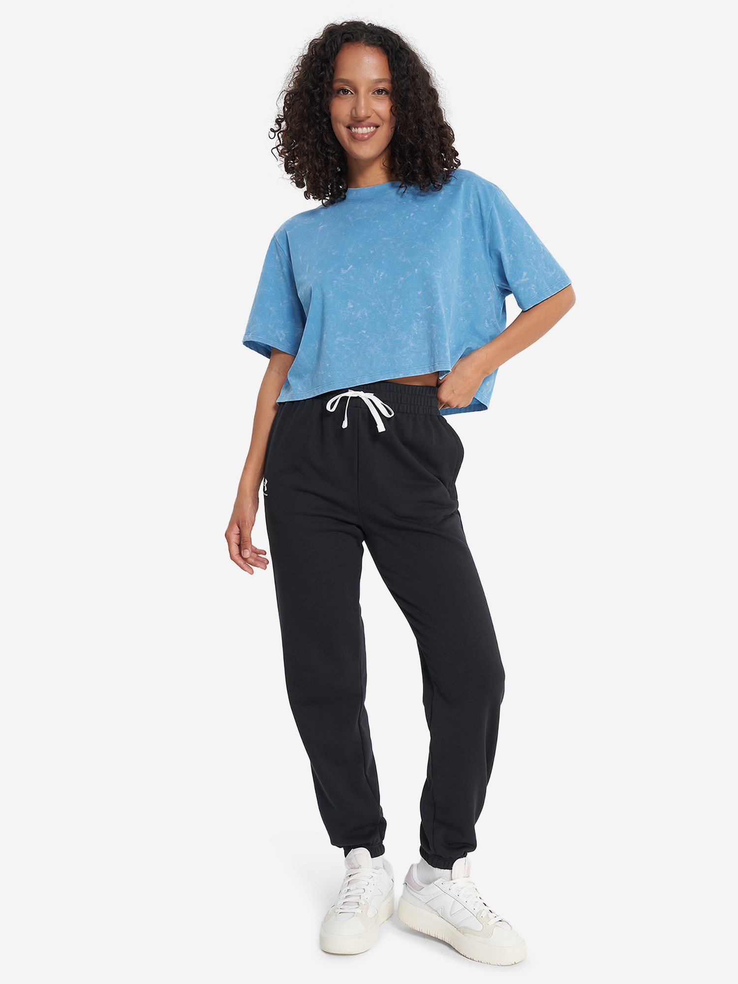 фото Футболка женская under armour rival wash, синий