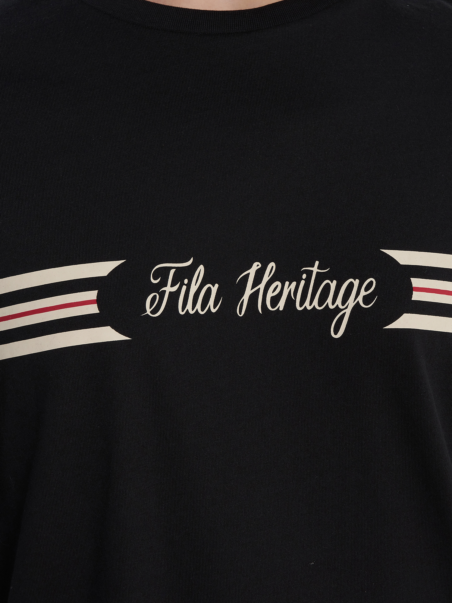фото Футболка женская оверсайз fila, черный