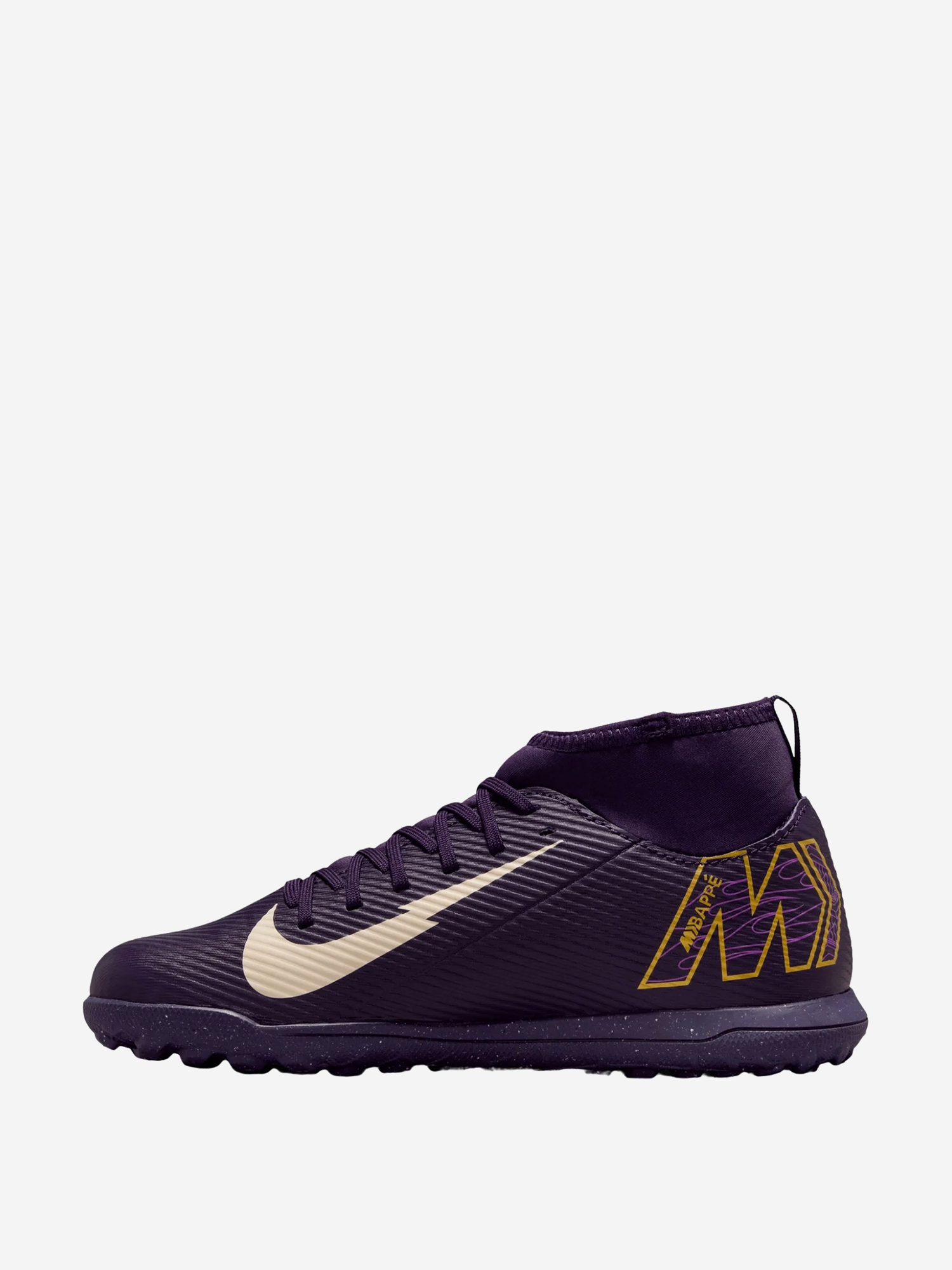 фото Бутсы для мальчиков nike superfly 10 club km tf, фиолетовый