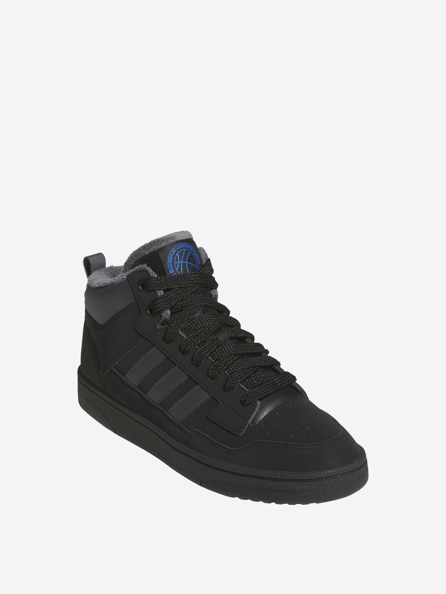 фото Кеды мужские adidas rapid court mid winterized, черный