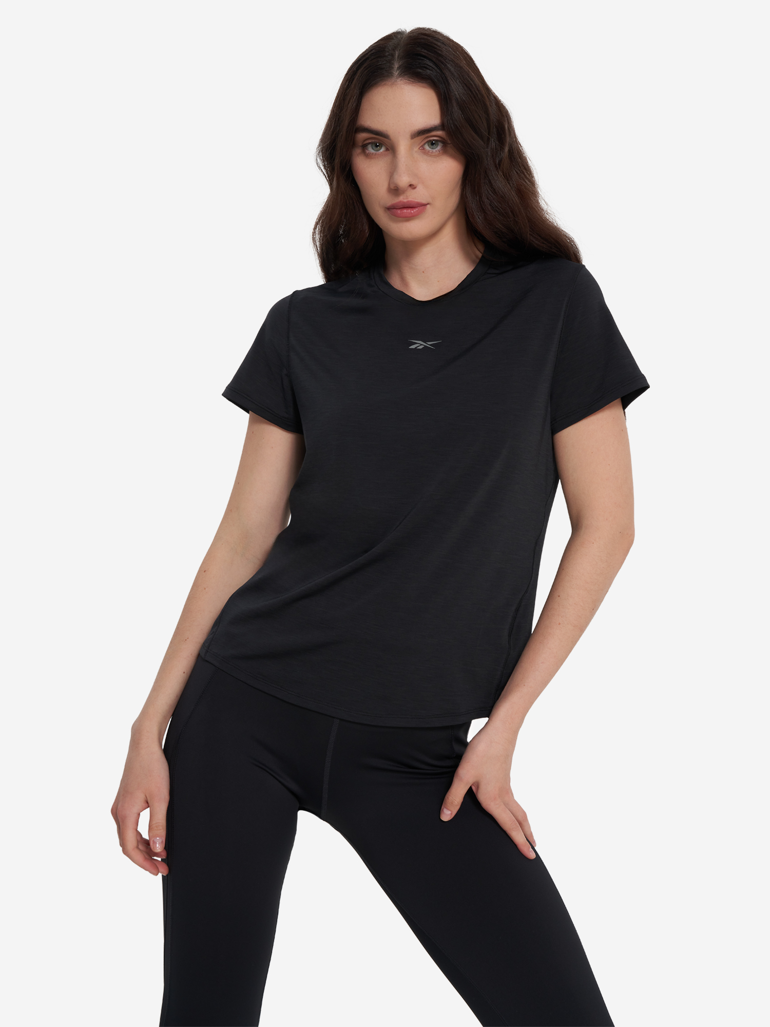 фото Футболка женская reebok rbk chill athletic, черный