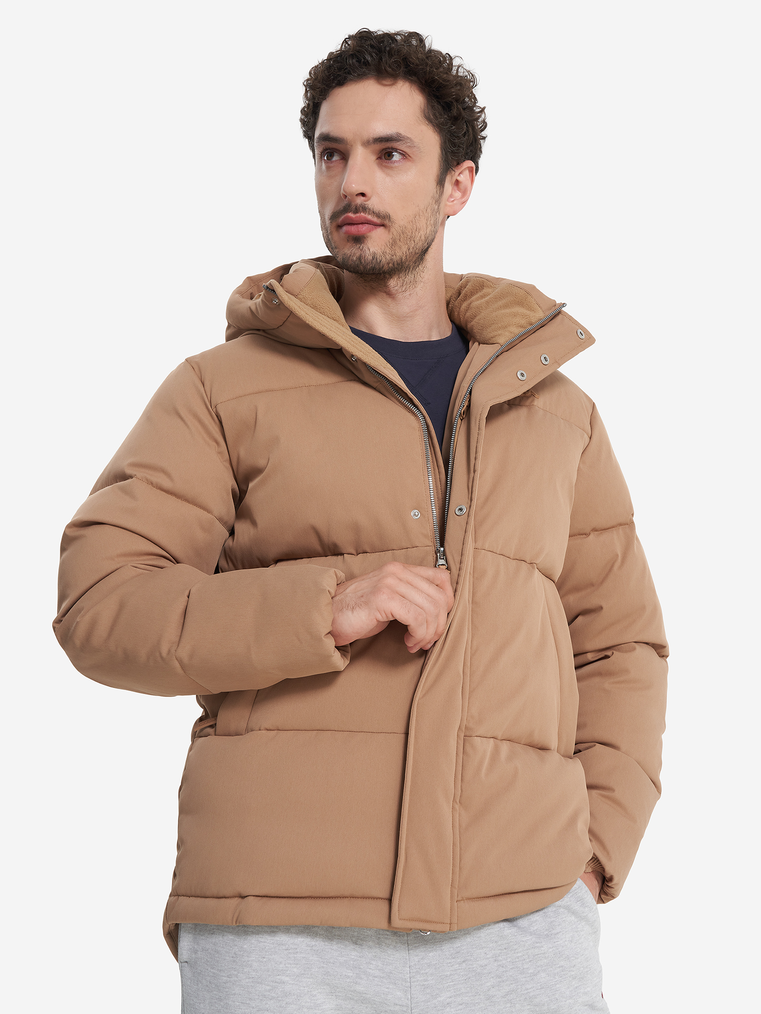 фото Пуховик мужской robe di kappa, бежевый