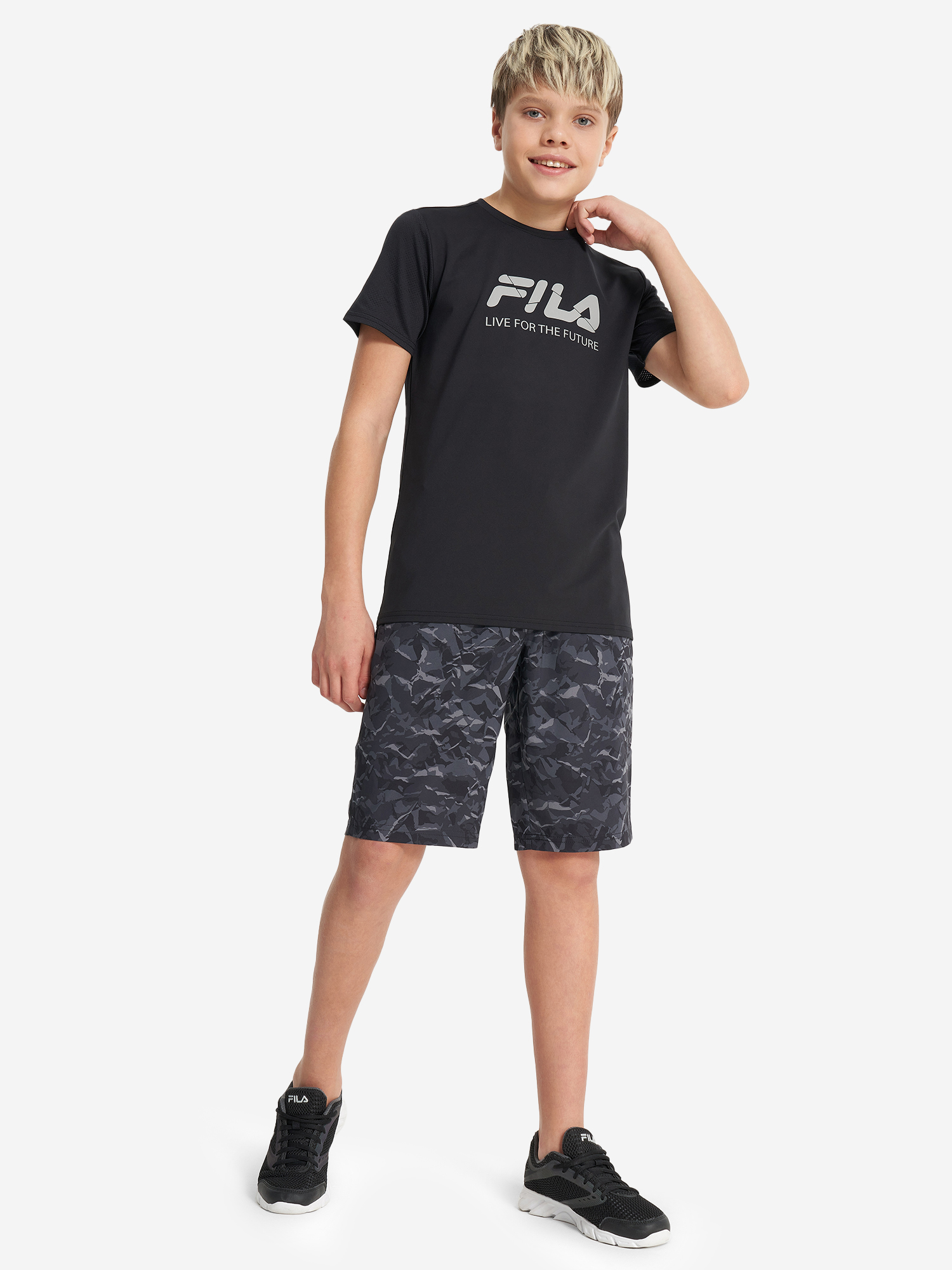 фото Шорты для мальчиков fila, черный