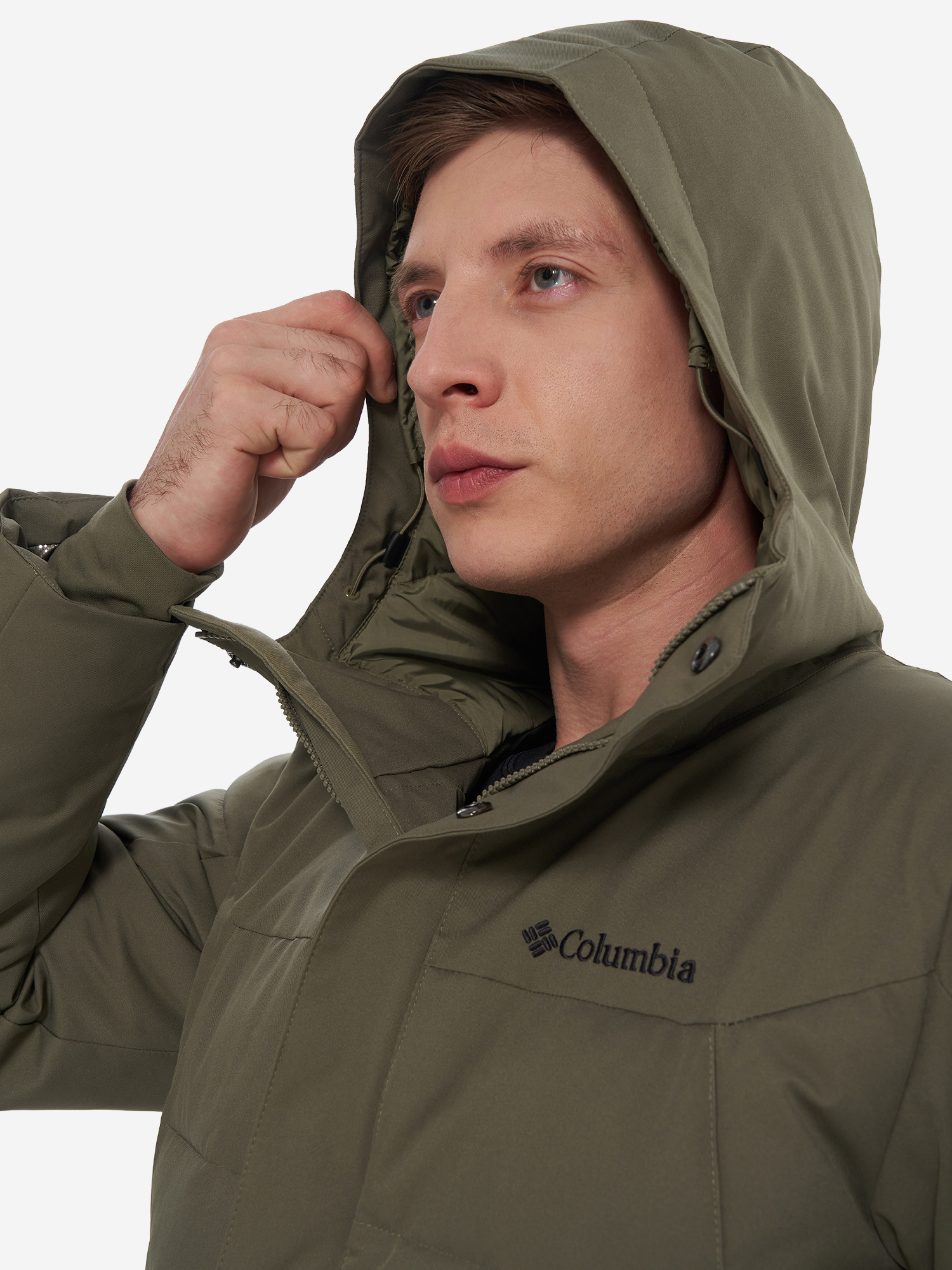 фото Куртка утепленная мужская columbia cedar summit ii mid insulated jacket, зеленый