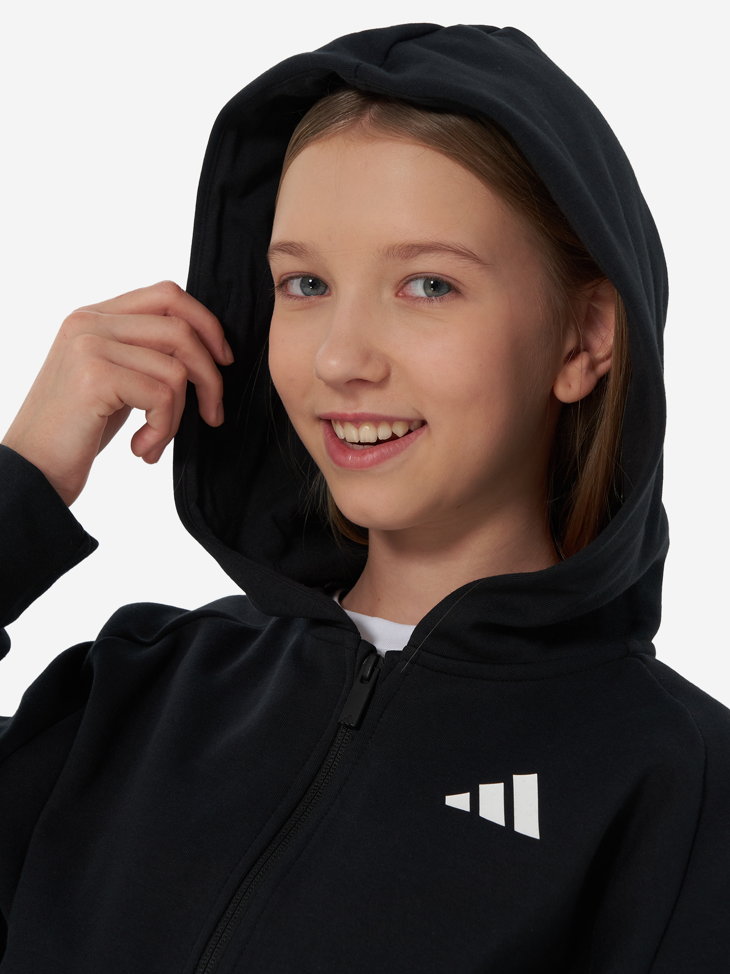 фото Толстовка для девочек adidas, черный