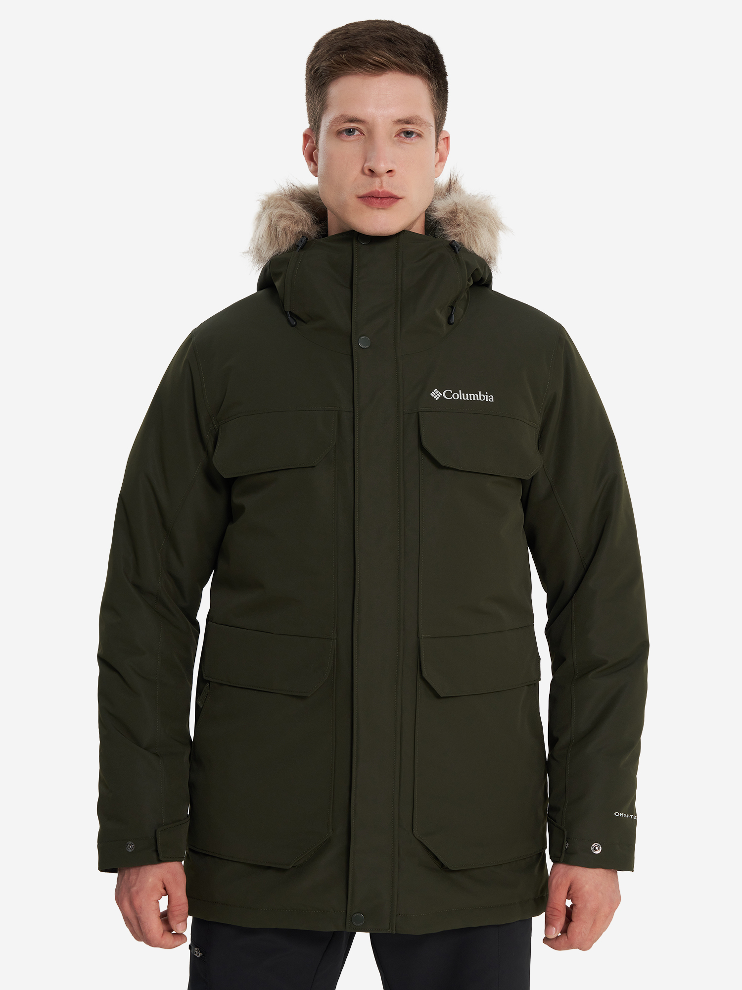 фото Парка мужская columbia south canyon iii long parka, зеленый