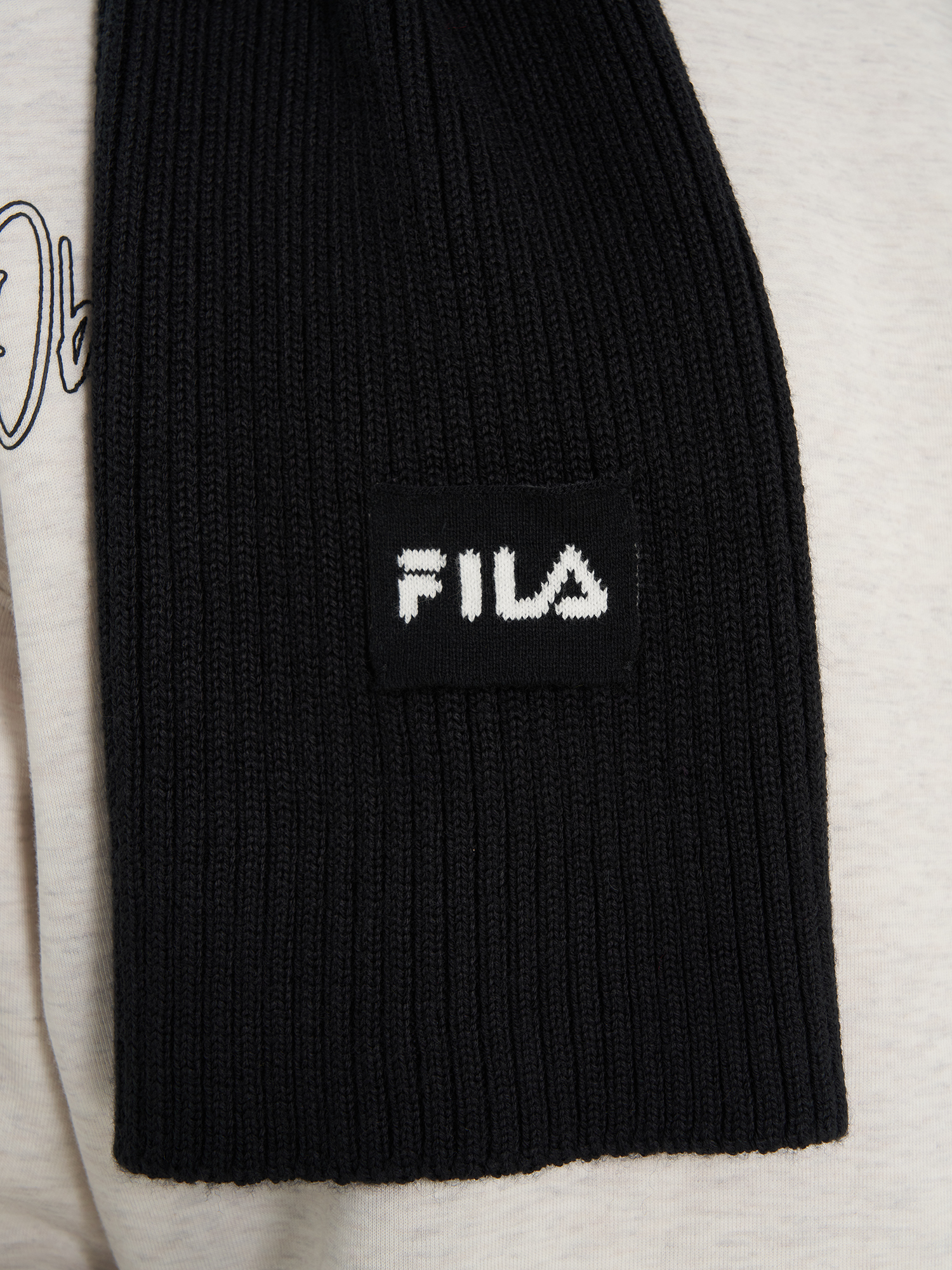 фото Шарф fila, черный