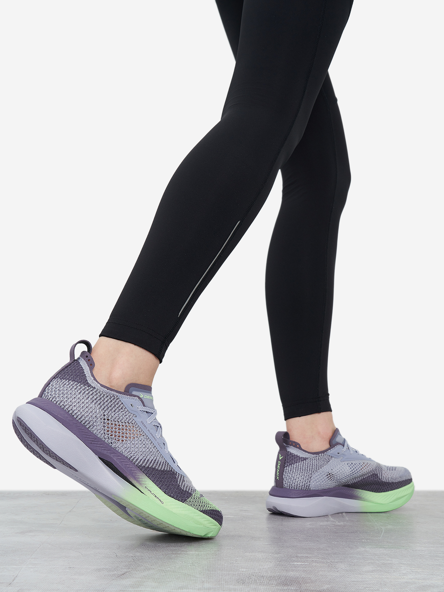 фото Кроссовки женские demix pacer enrlitepro knit, фиолетовый