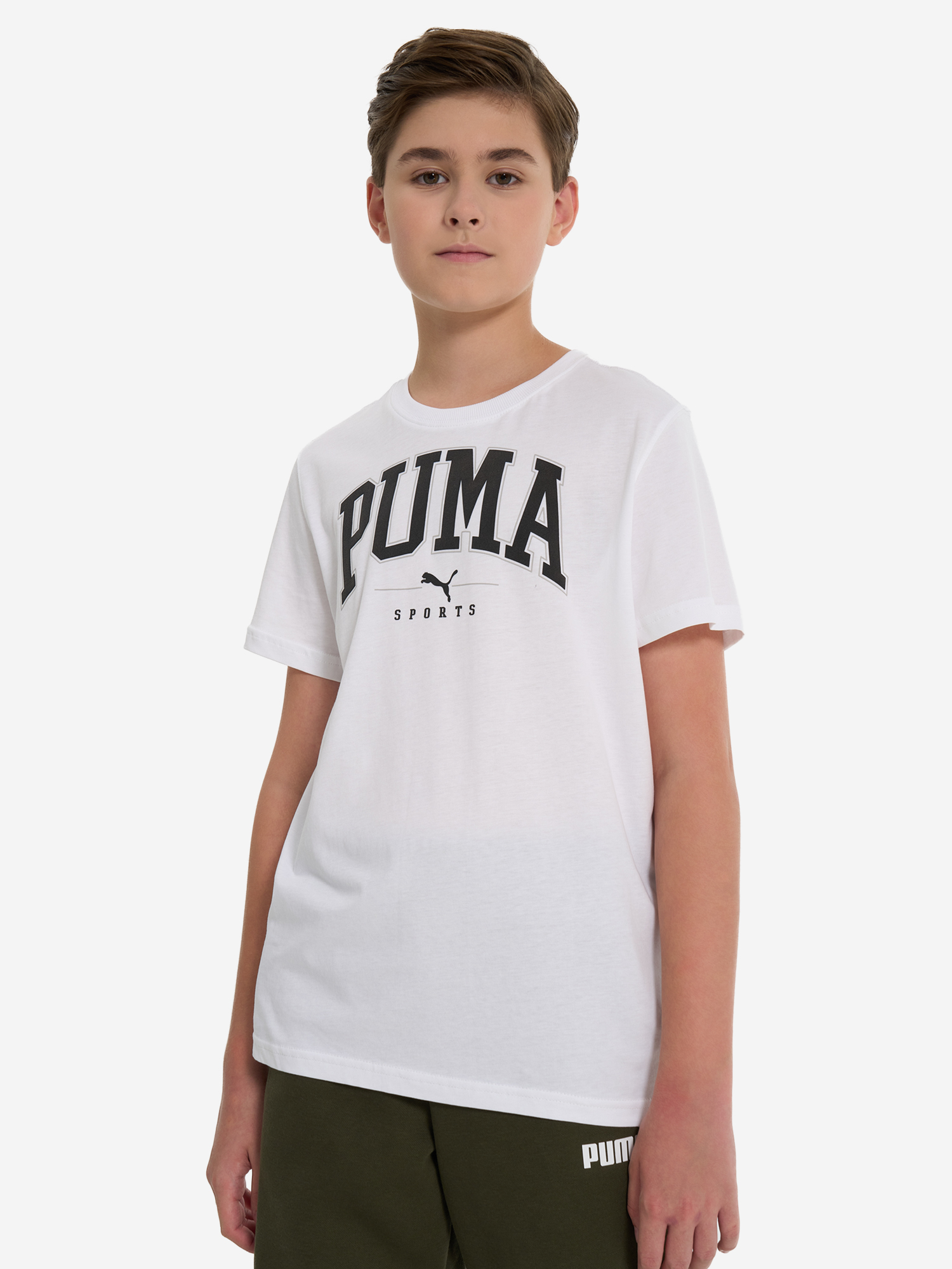 фото Футболка для мальчиков puma squad big graphic, белый