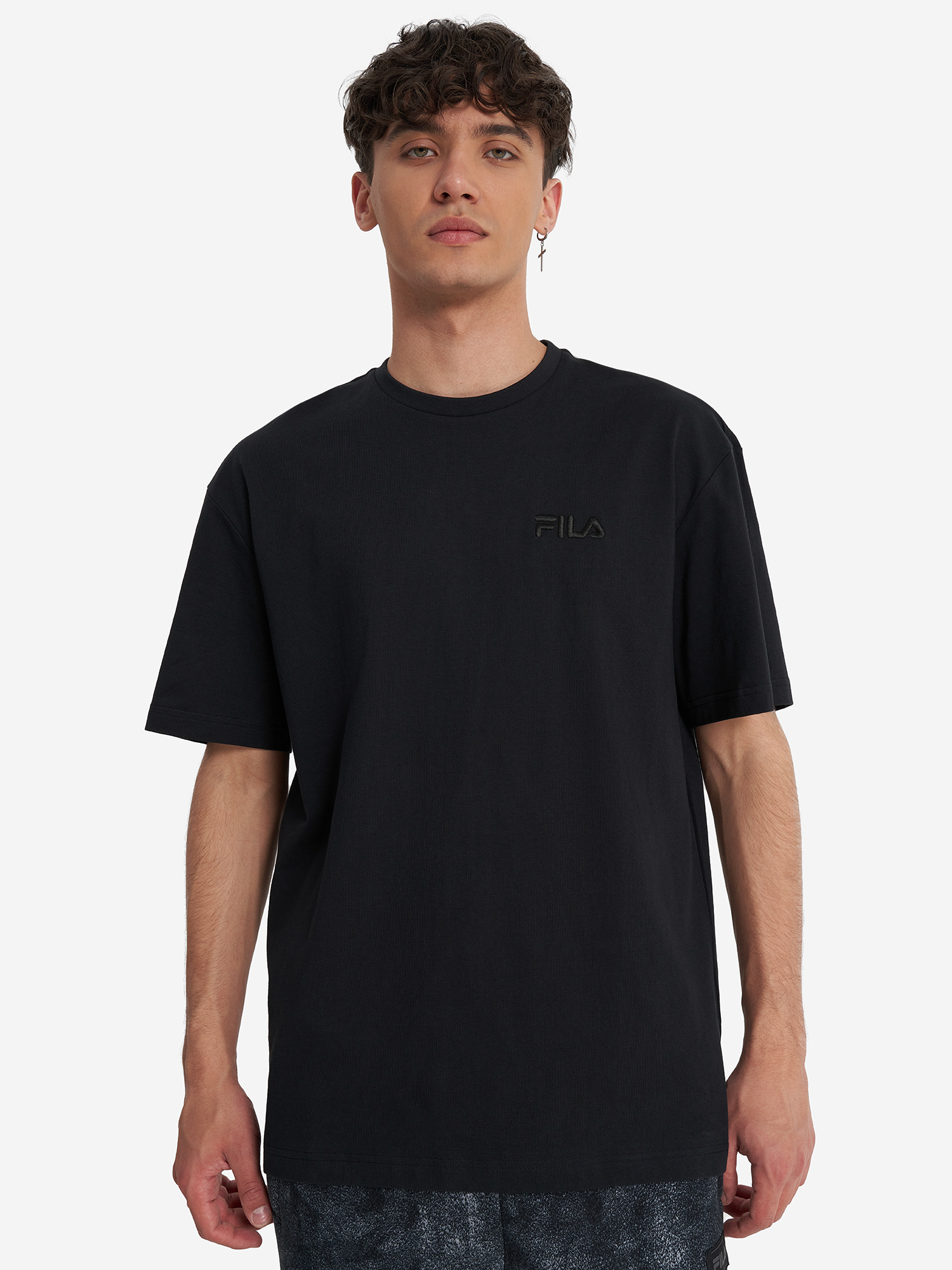 фото Футболка мужская fila essentials, черный