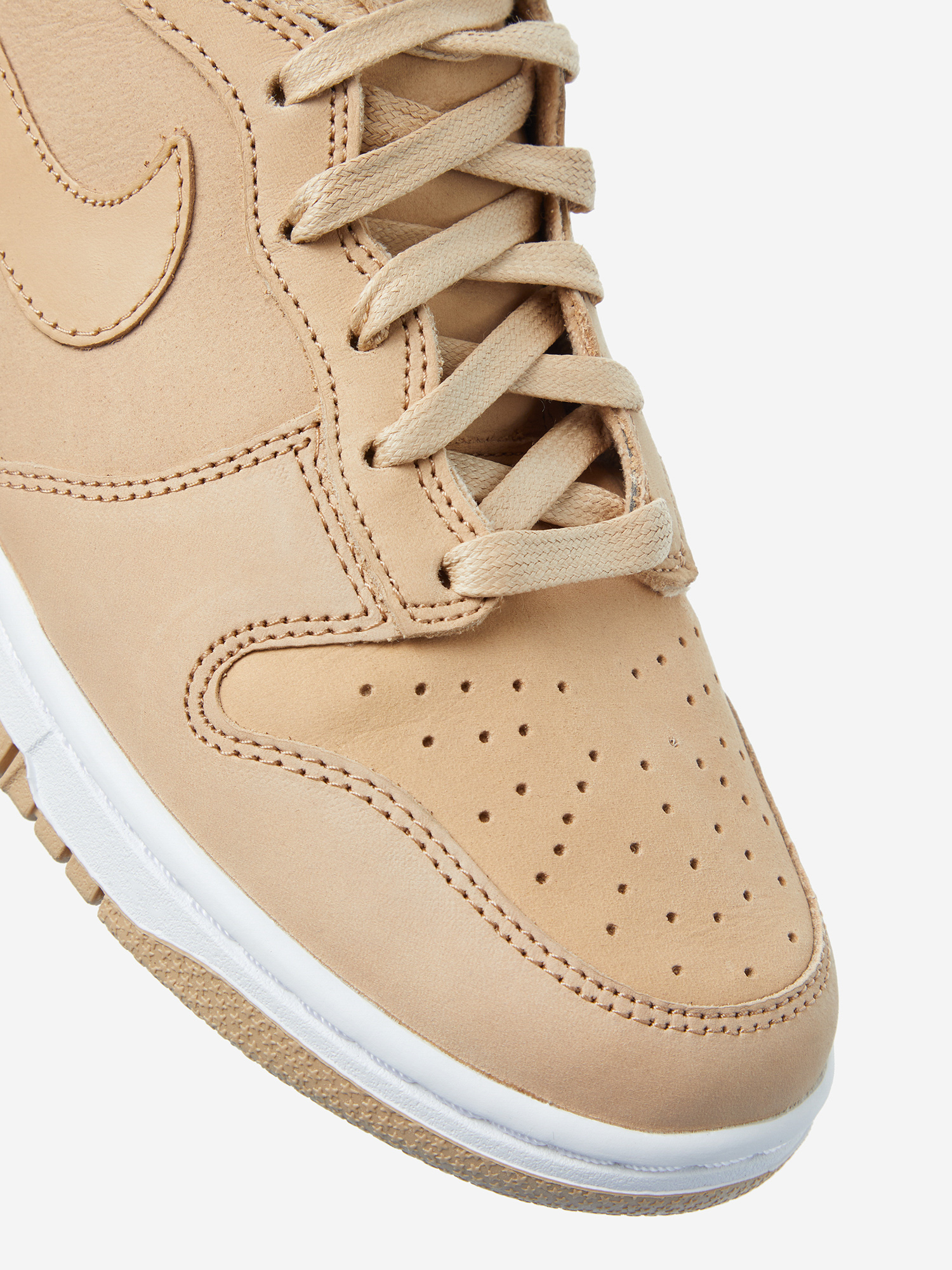 фото Кеды женские nike dunk high premium, бежевый
