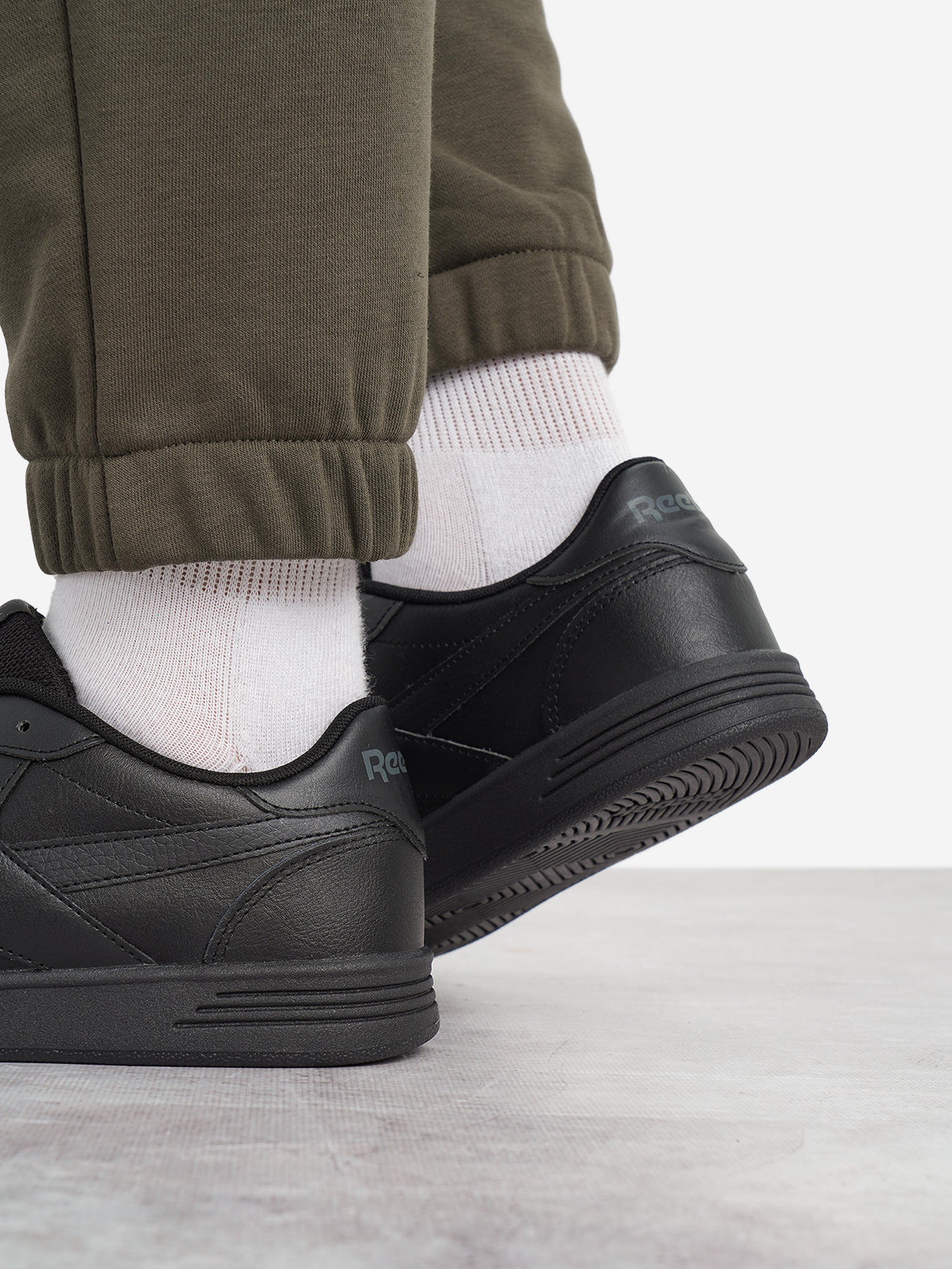 фото Кеды мужские reebok court advance, черный