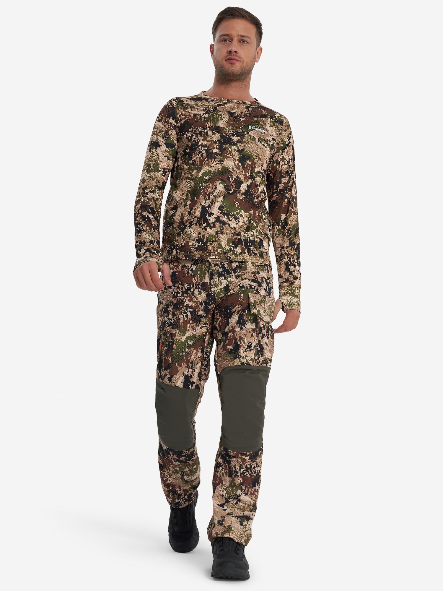 фото Лонгслив мужской remington inside fit, коричневый