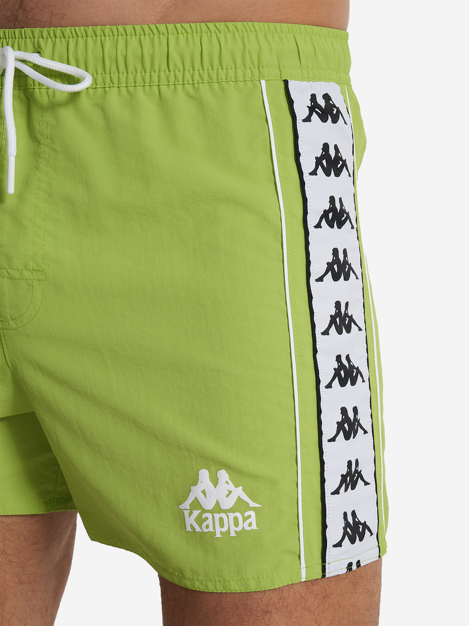фото Шорты плавательные мужские kappa banda d’origini, зеленый