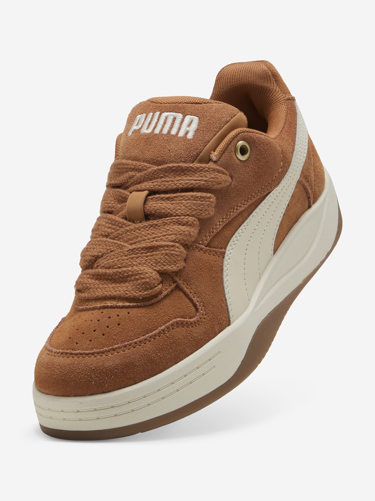 фото Кеды женские puma park luna sd, коричневый