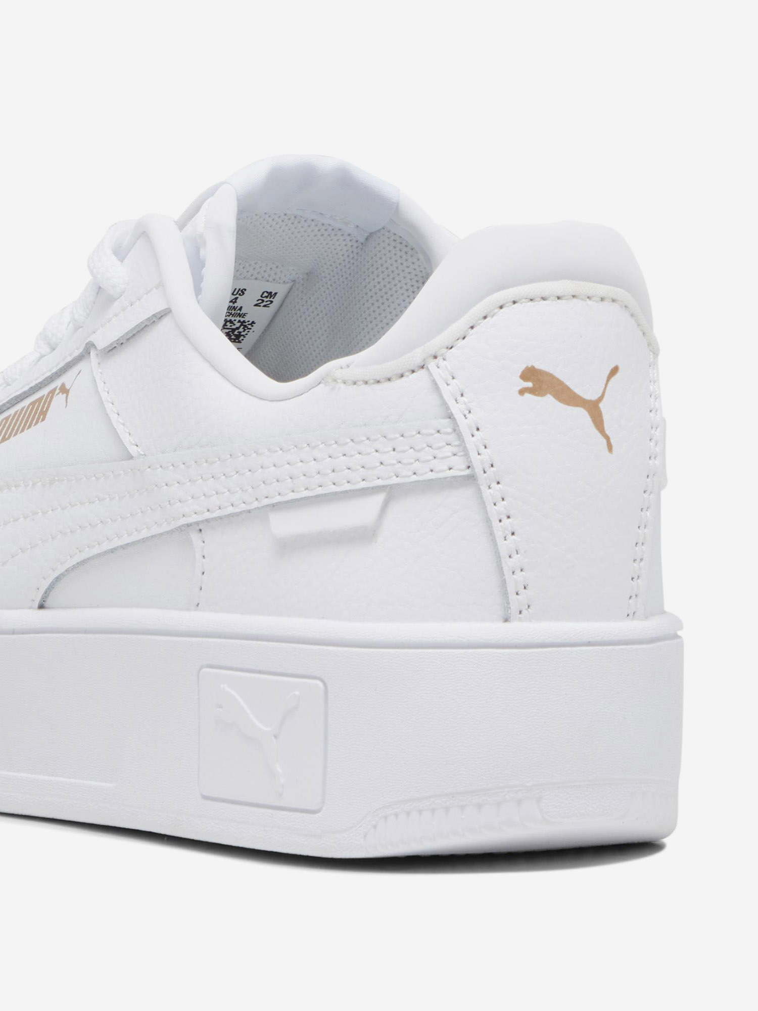 фото Кеды для девочек puma carina street jr, белый