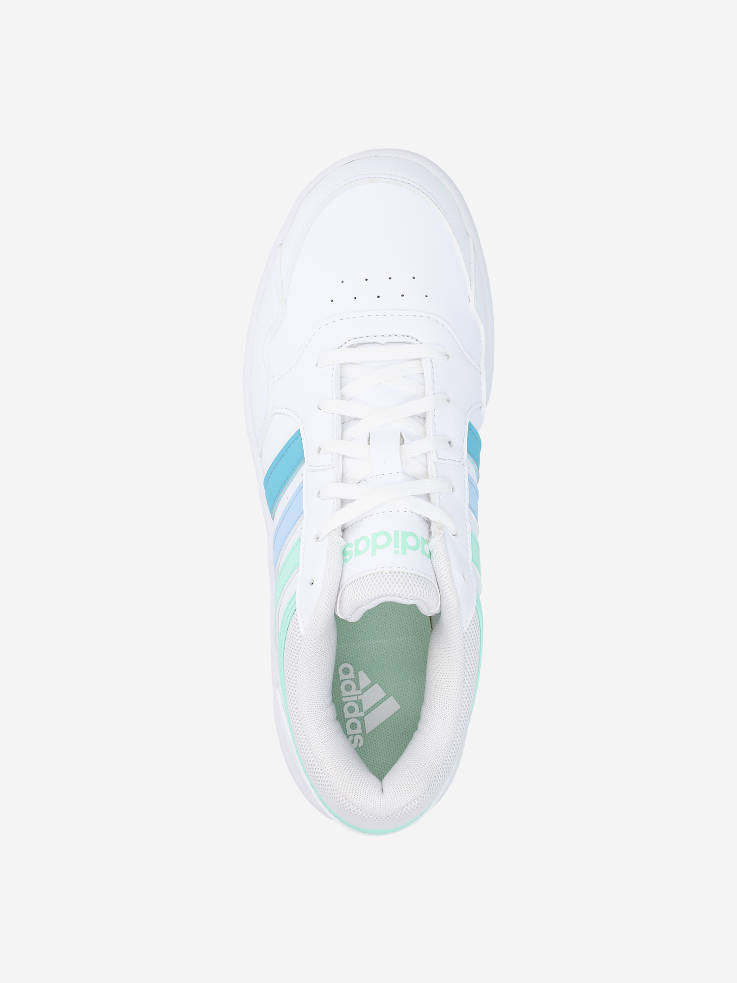фото Кеды женские adidas hoops 3.0 bold, голубой