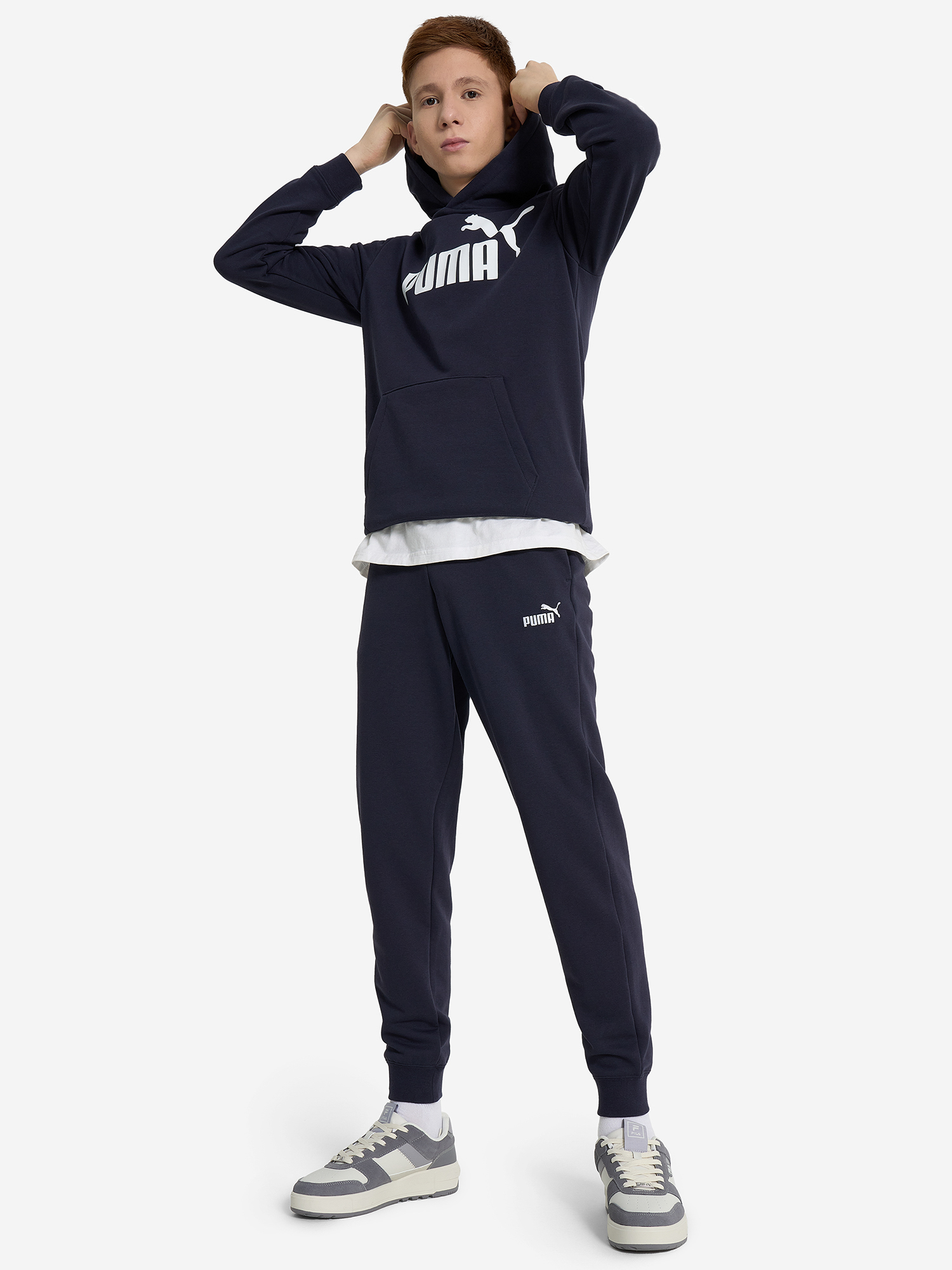фото Худи для мальчиков puma no. 1 logo, синий