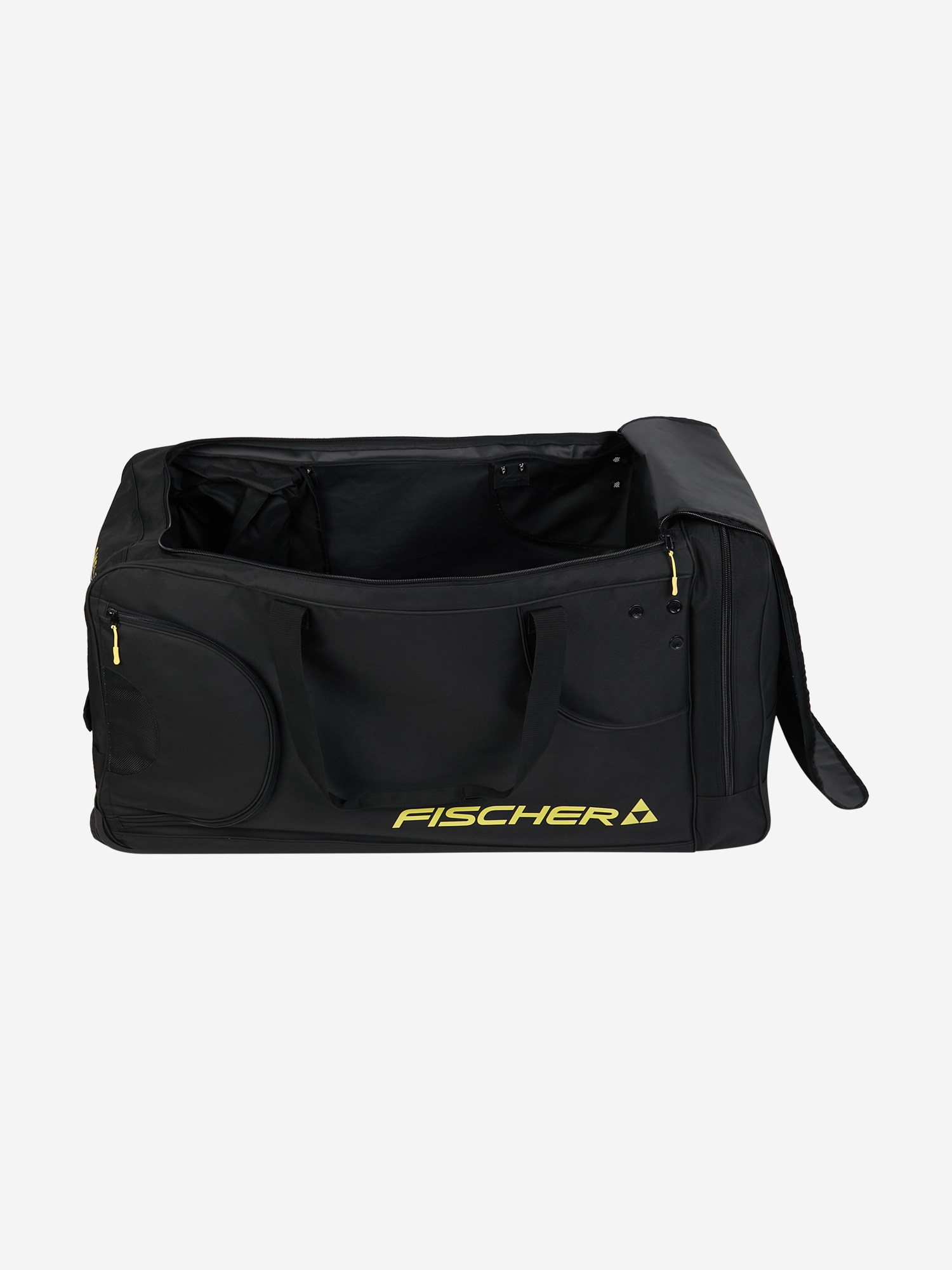 фото Баул хоккейный с колесами fischer player bag 40", черный