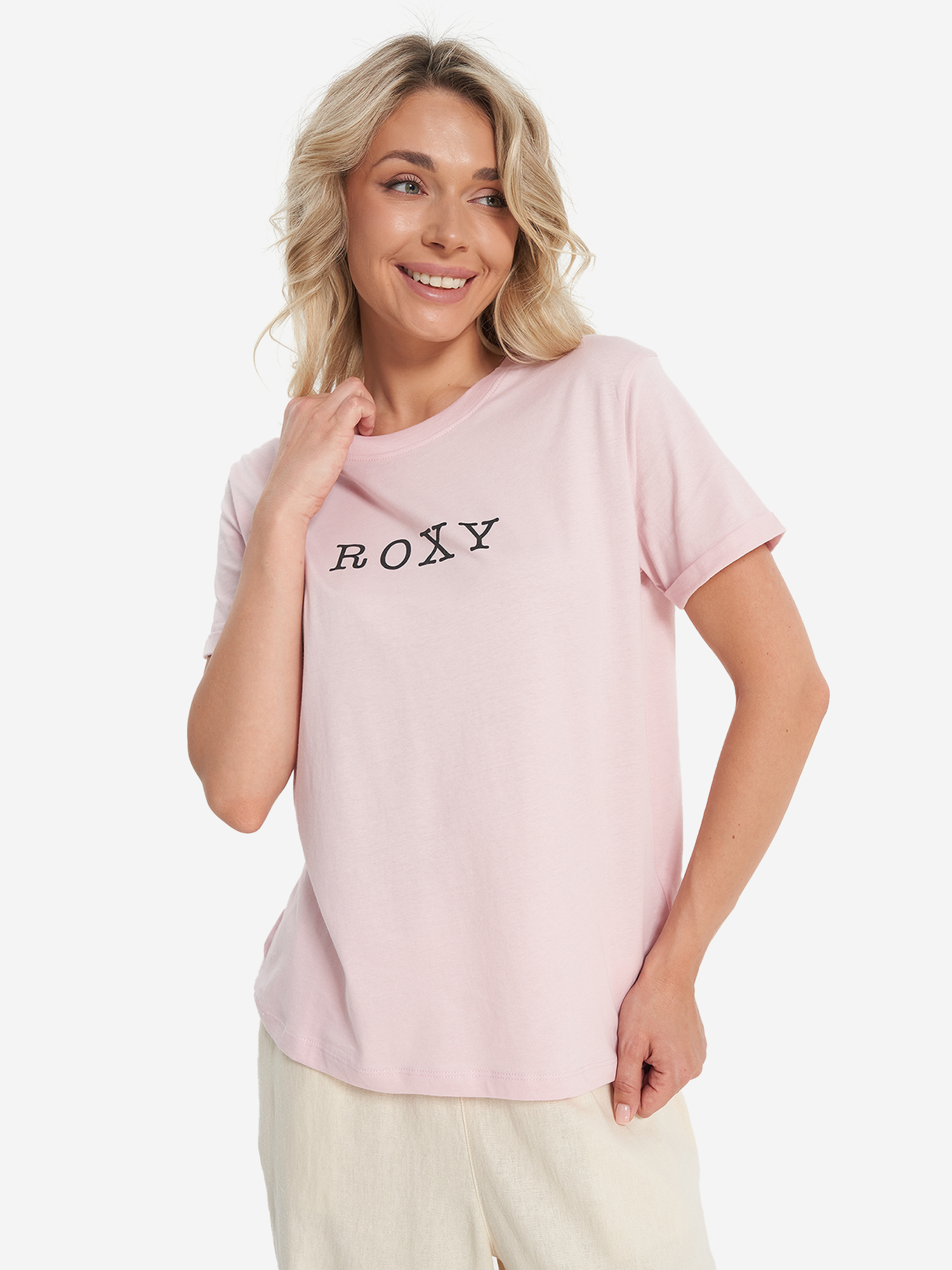 фото Футболка женская roxy, розовый