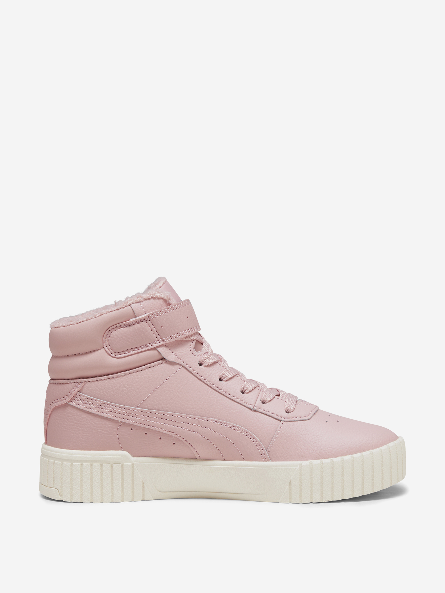 фото Кеды утепленные для девочек puma carina 2.0 mid wtr jr, розовый