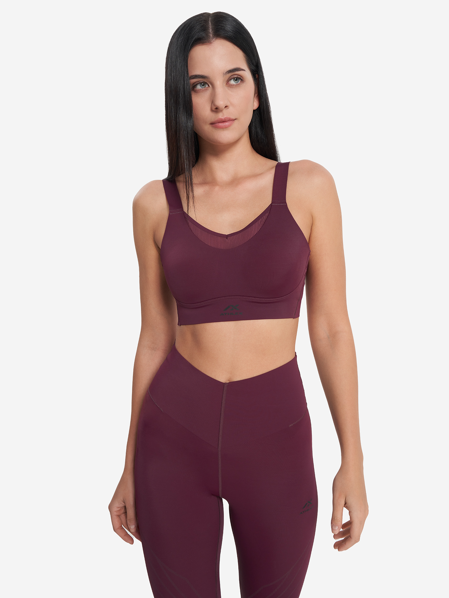 фото Топ бра спортивный athlex, красный
