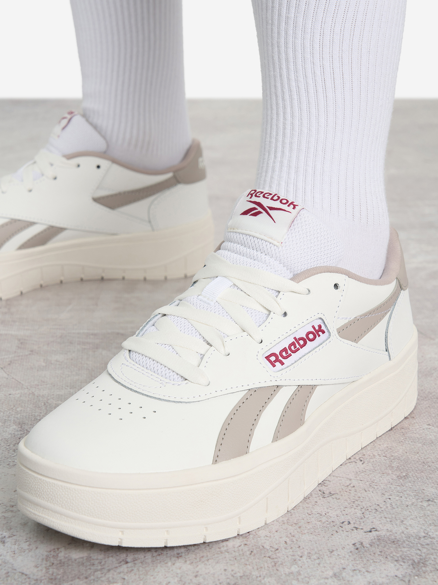 фото Кеды женские reebok court advance surge, белый