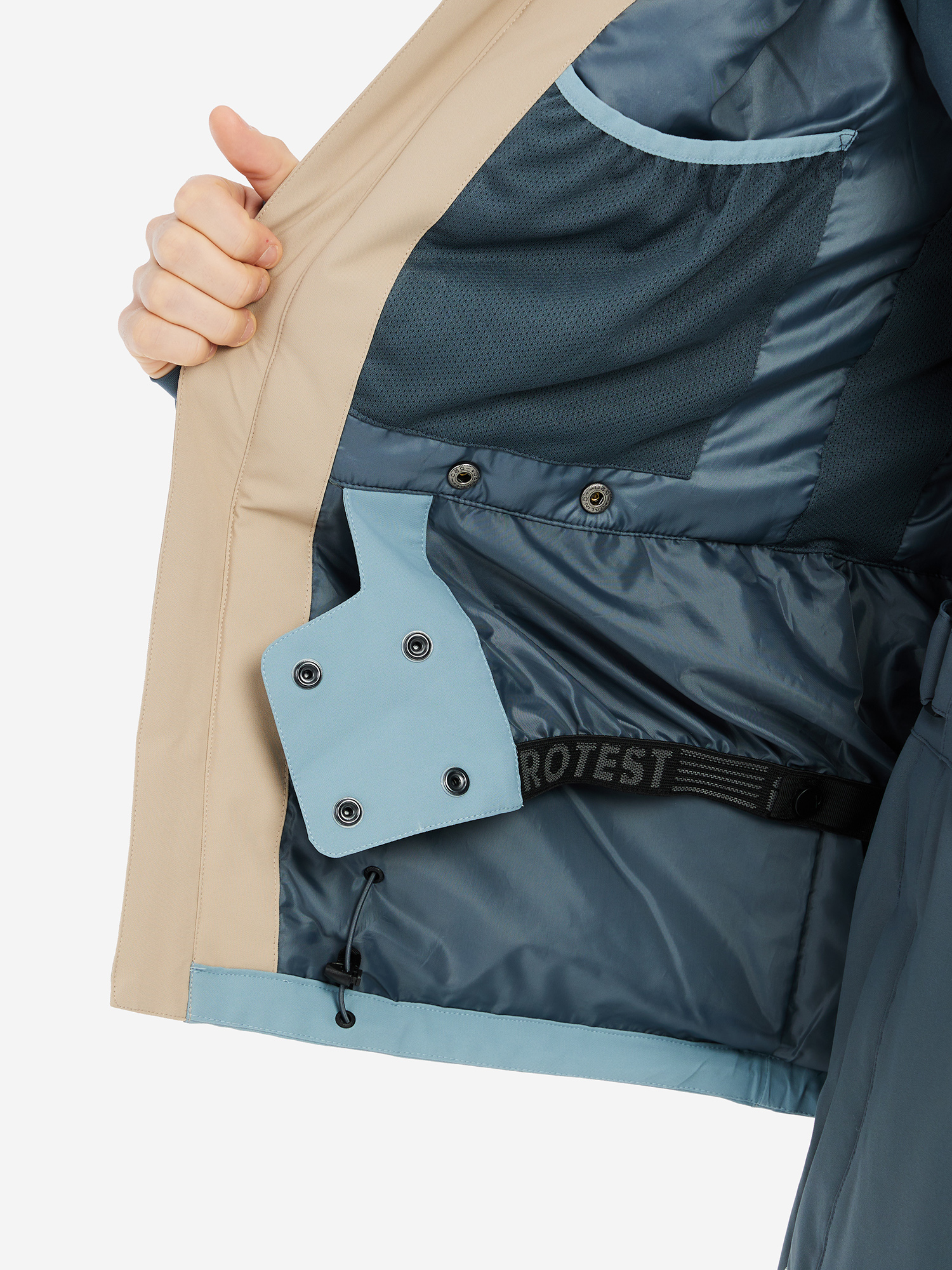 фото Куртка утепленная мужская protest enstone, голубой