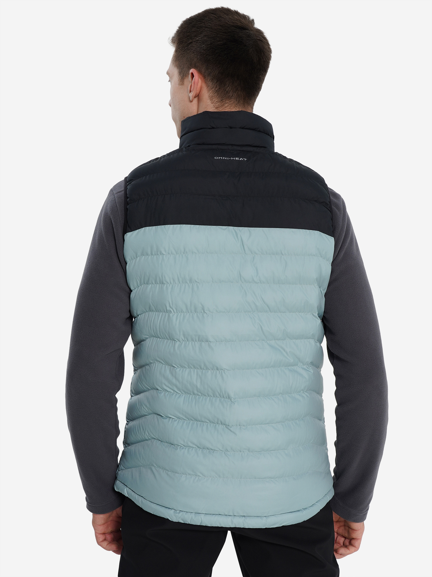 фото Жилет утепленный мужской columbia powder lite ii vest, голубой