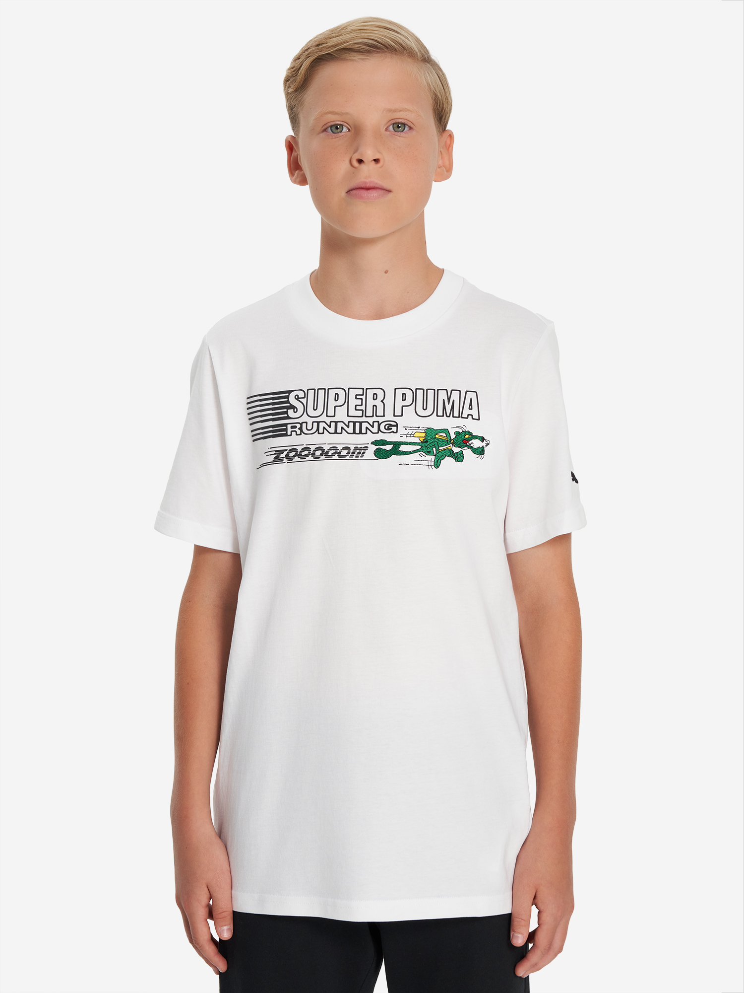 фото Футболка для мальчиков puma super graphic, белый