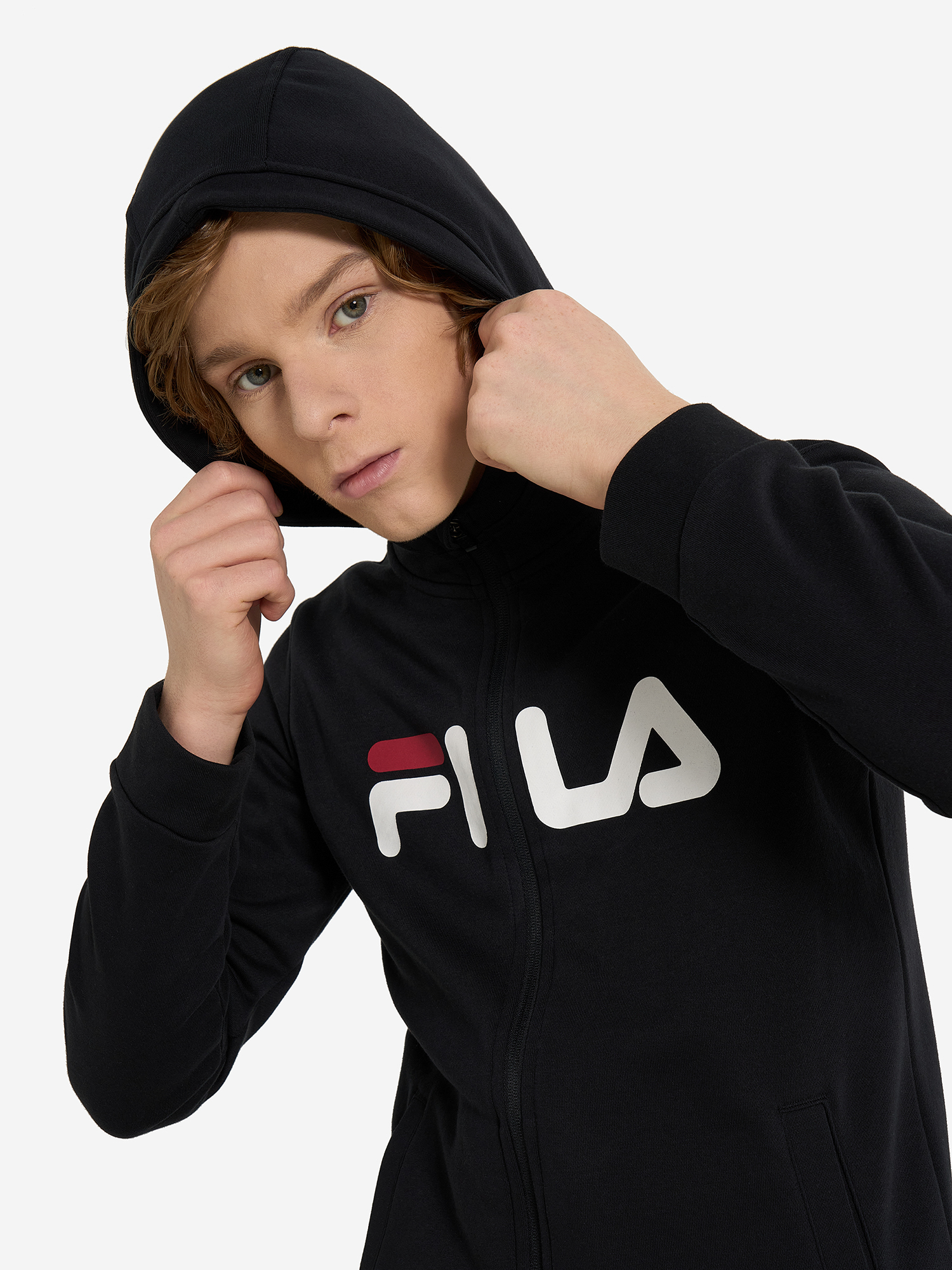 фото Толстовка для мальчиков fila, черный