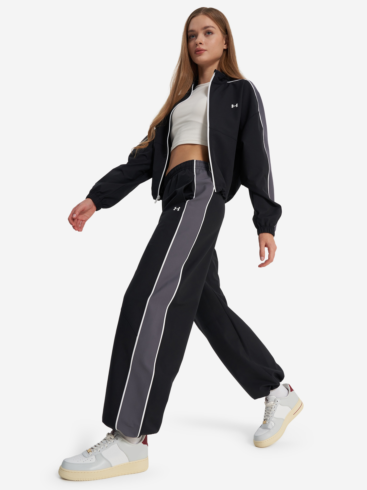 фото Брюки женские under armour rival, черный