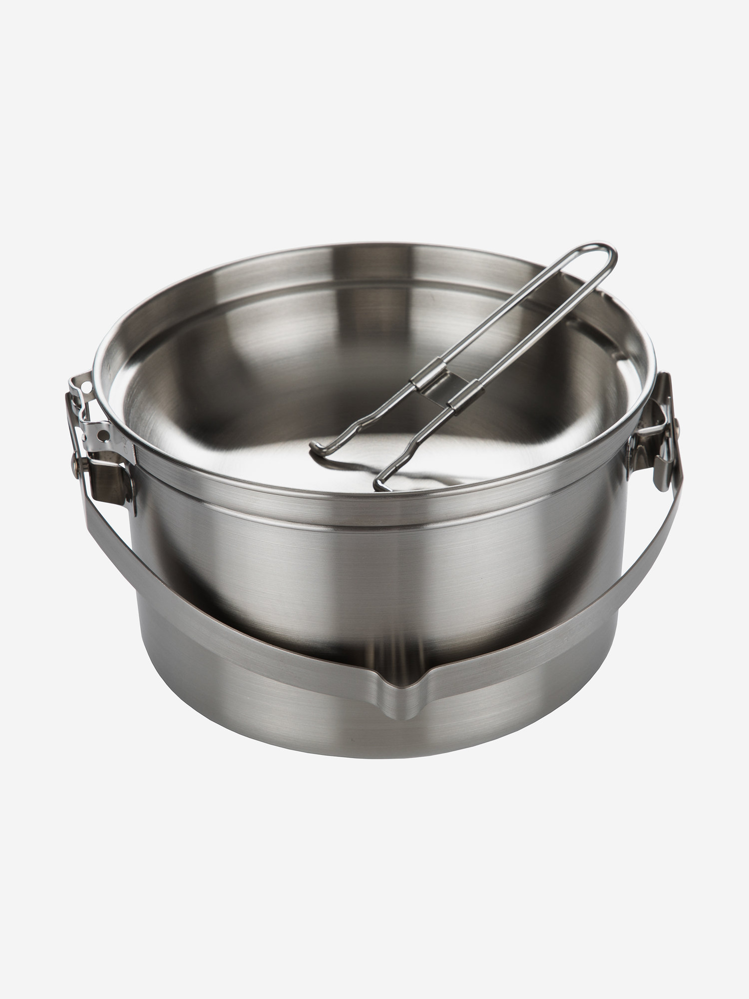 фото Набор посуды: котелок, сковорода-миска tatonka kettle 1.6 l, серебряный