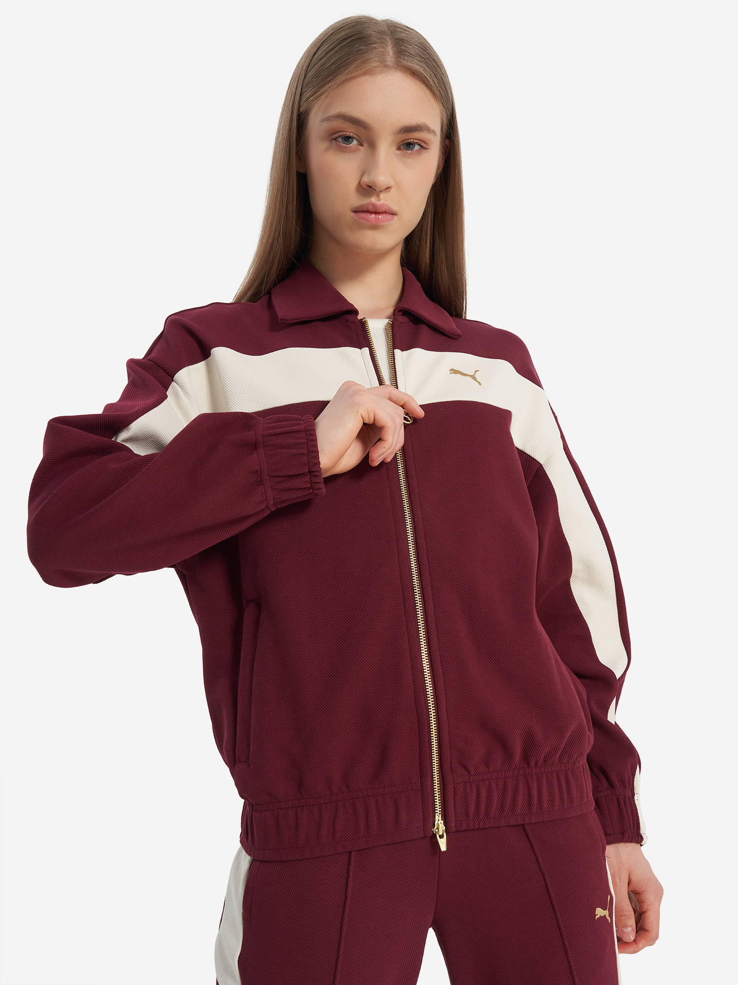 фото Толстовка женская puma t7, красный